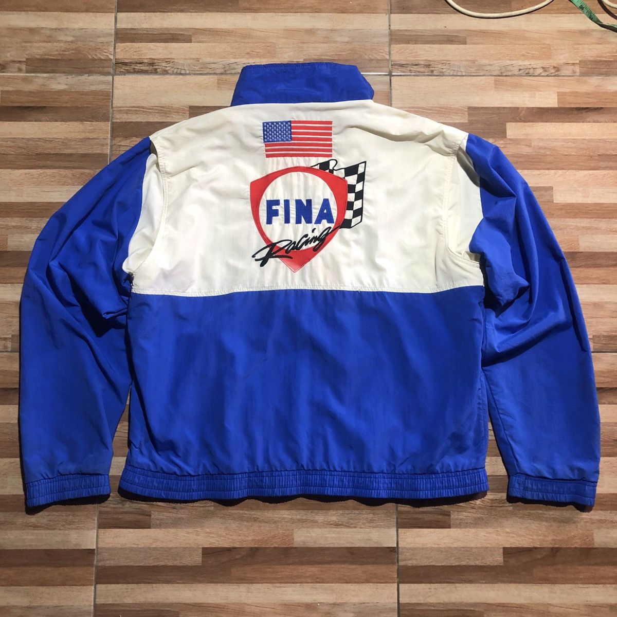 Ford × Vintage Vintage 80' Fina Racing Ford Nascar Jacket Size US XL / EU 56 / 4 - 2 Thumbnail