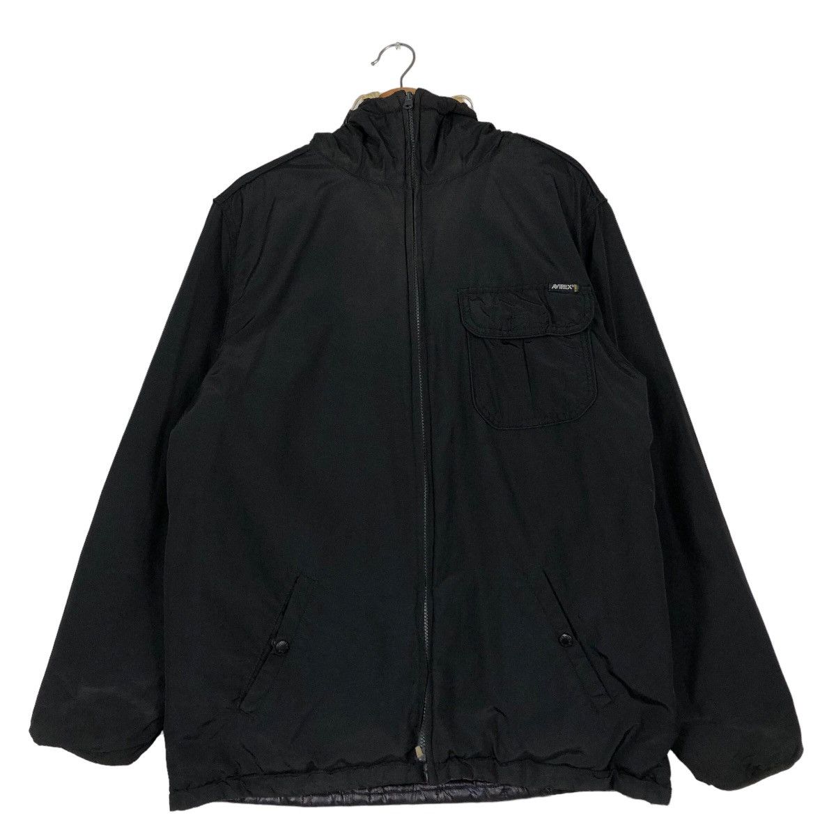 Avirex 🔥Rich Black Reversible Jacket Avirex Varsity Light Puffer Size US XL / EU 56 / 4 - 1 Thumbnail