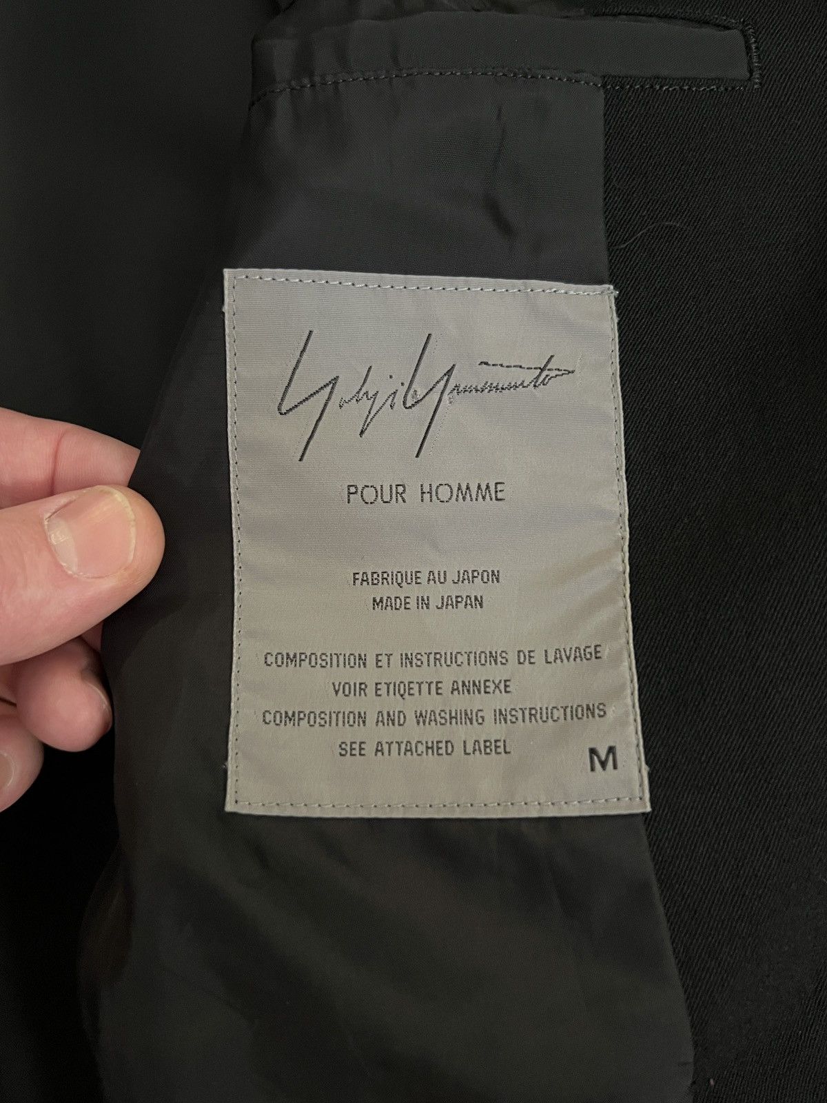 Yohji Yamamoto Yohji Yamamoto Pour Homme SS95 Sashiko Embellished Blazer Size US M / EU 48-50 / 2 - 5 Thumbnail