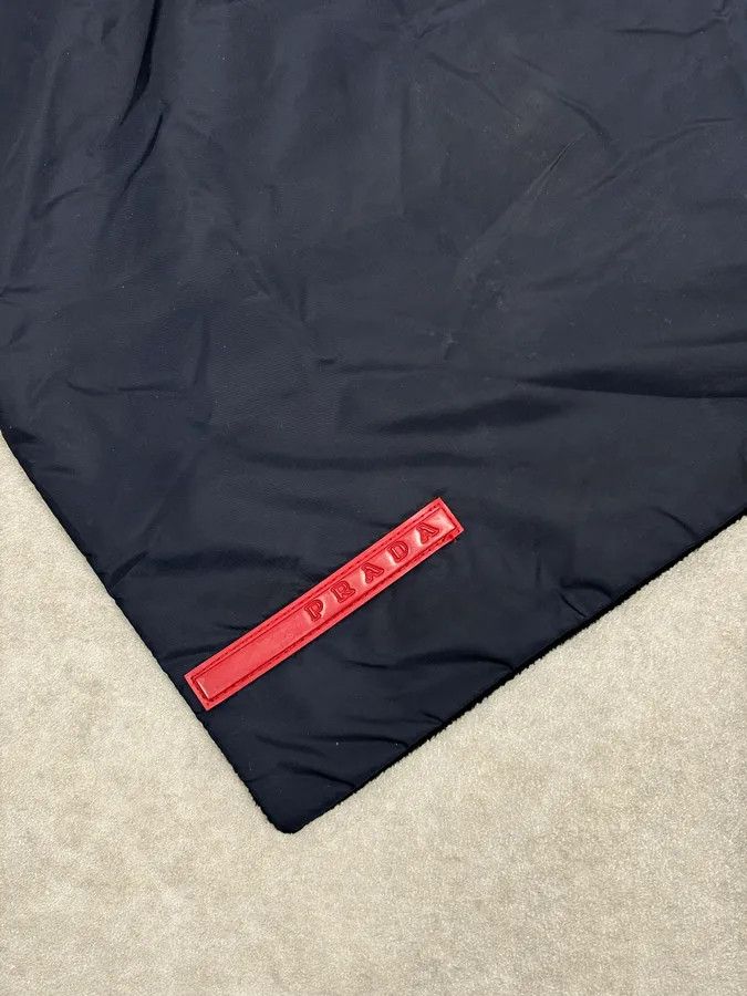 Prada Prada Black Hybrid Nylon Polar Scarf Size ONE SIZE - 5 Thumbnail