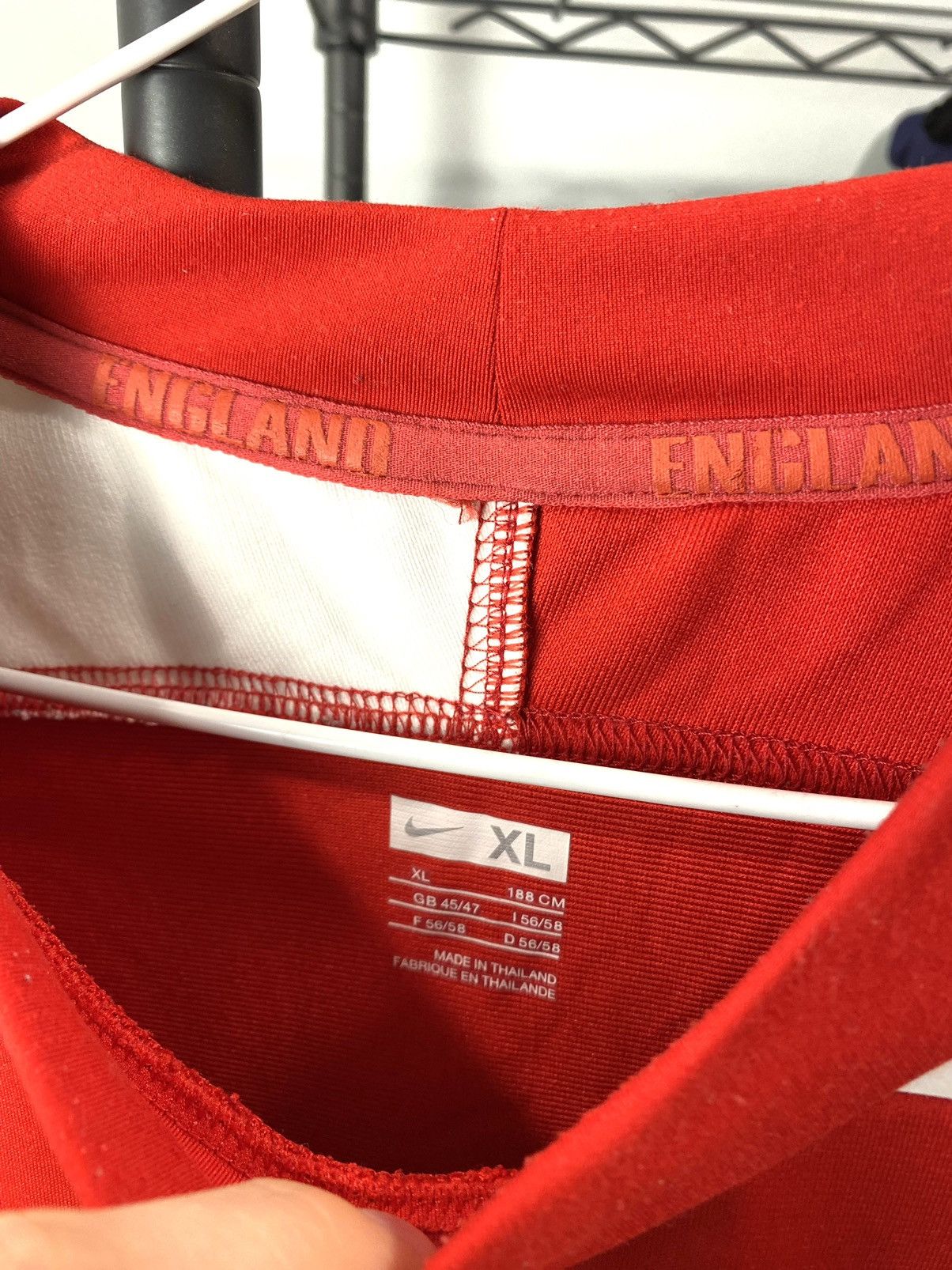 Nike 2000’s Vintage Nike England Rugby Jersey T Shirt Size US XL / EU 56 / 4 - 4 Thumbnail