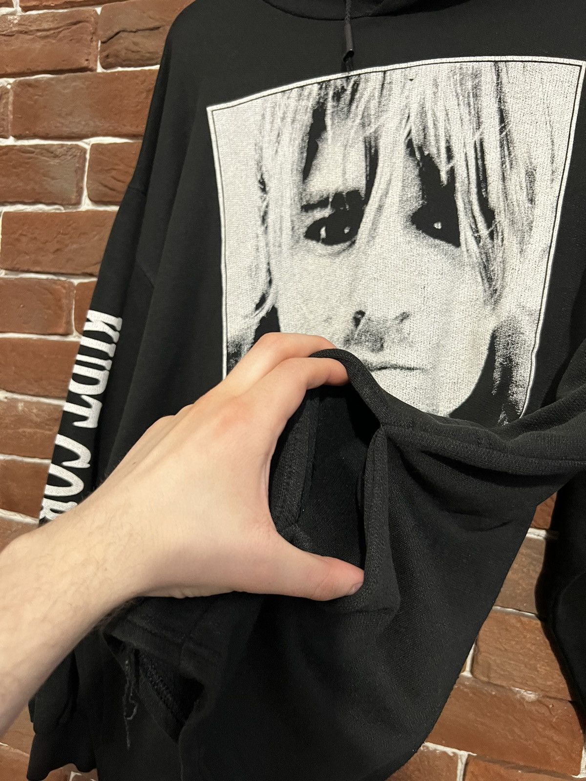 Band Tees Rare Vintage Kurt Cobain Nirvana Hoodie Grunge Band Hype 90s Size US XL / EU 56 / 4 - 7 Thumbnail