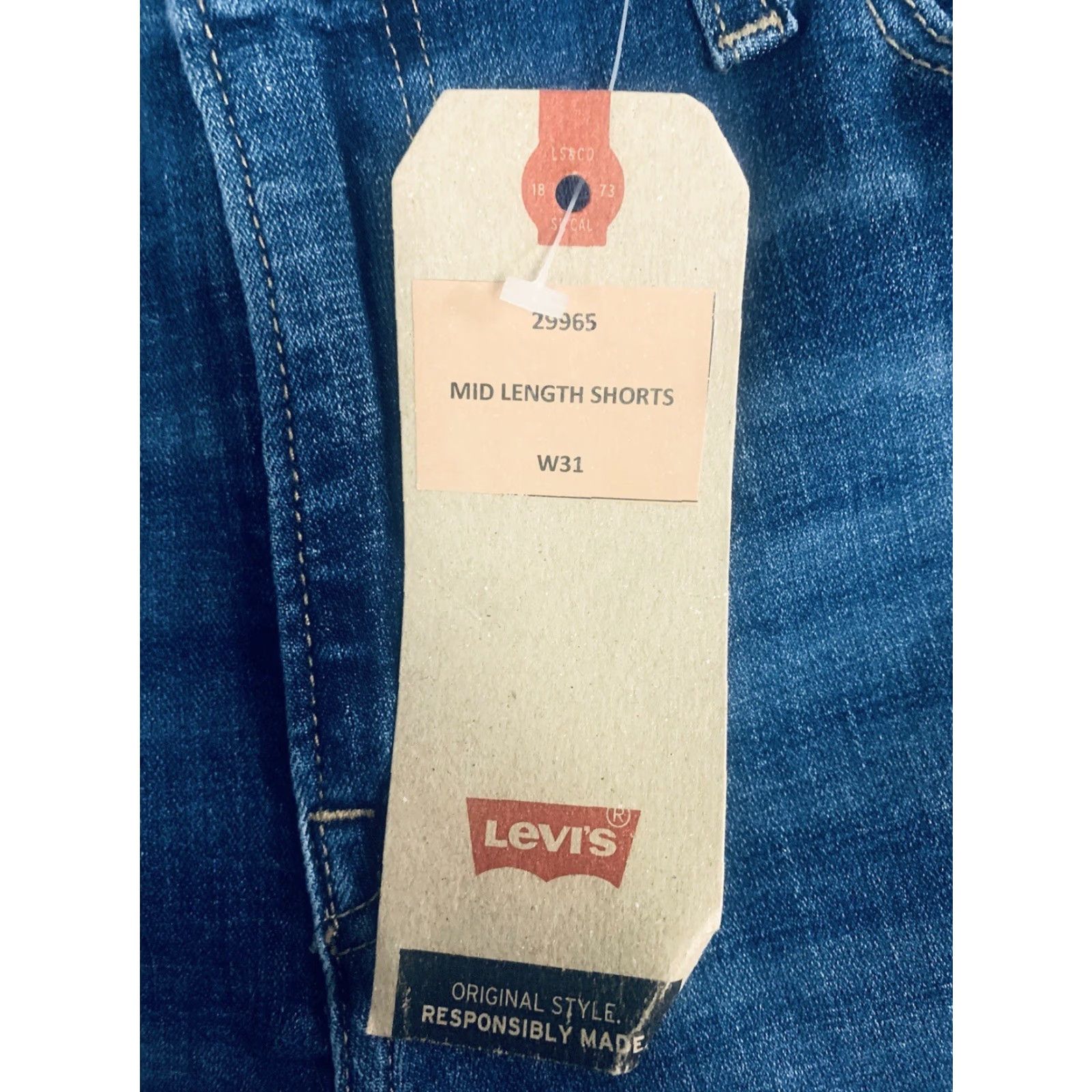 Levi's Levi's Shorts Women Blue 31 Mid-Length Cut-Off Size 24" / US 00 / IT 34 - 2 Thumbnail