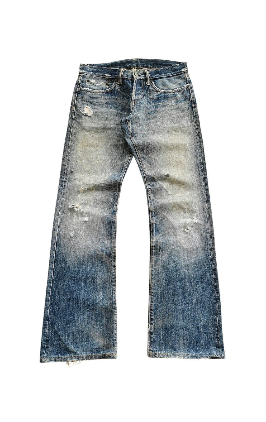Eternal Vintage Eternal Distressed Flared Jeans 🔸Y143 Size US 30 / EU 46 - 1 Thumbnail