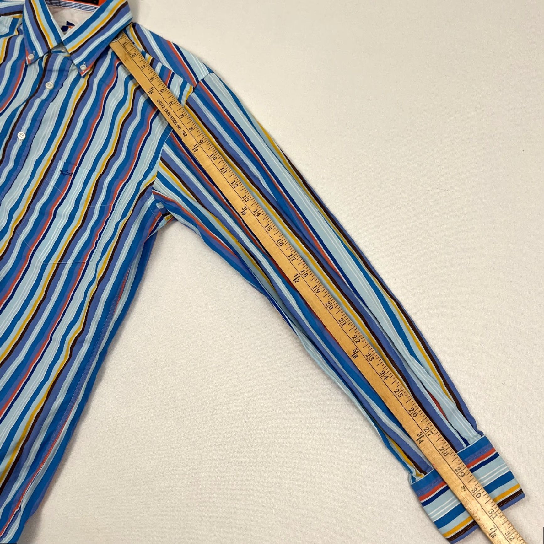 Paul & Shark Paul & Shark Yachting Shirt Button-Down Multicolor Striped Cotton Men Sz 40 Prep Button-Up Size US L / EU 52-54 / 3 - 7 Thumbnail