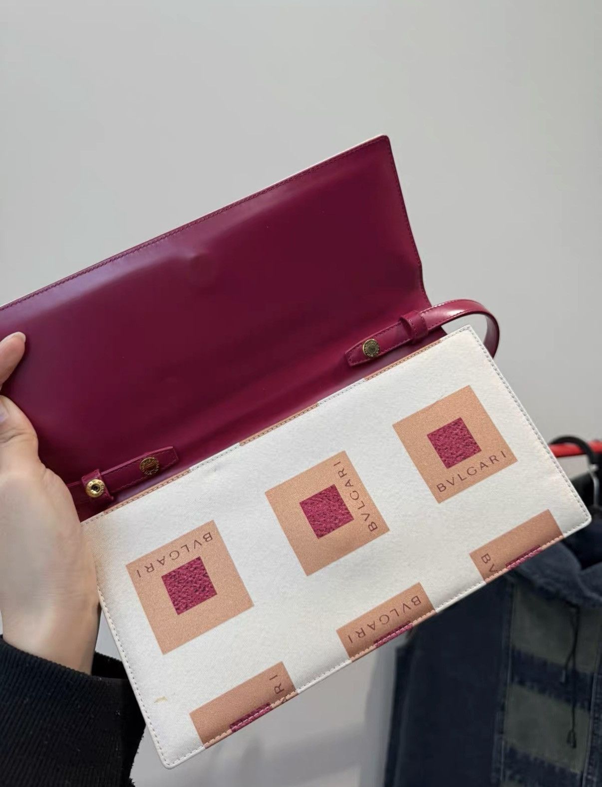 Bvlgari Bvlgari Vintage Satin Underarm Bag J36 Size ONE SIZE - 5 Thumbnail
