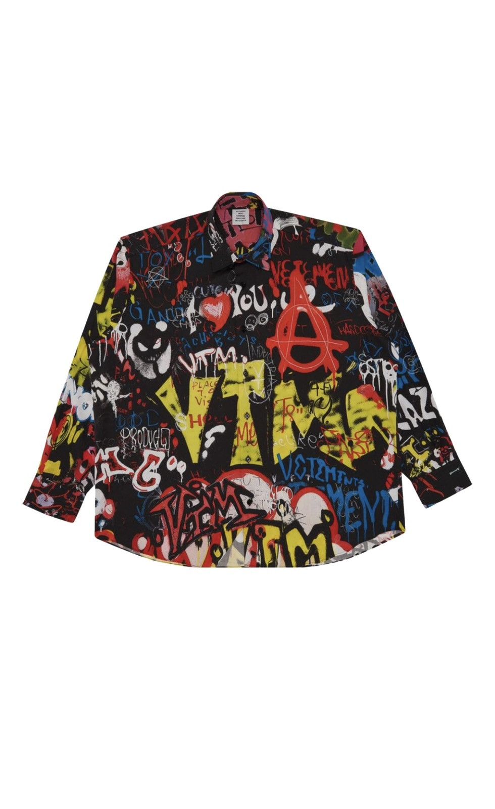 Vetements Vetements Black Graffiti Shirt Size US M / EU 48-50 / 2 - 1 Thumbnail