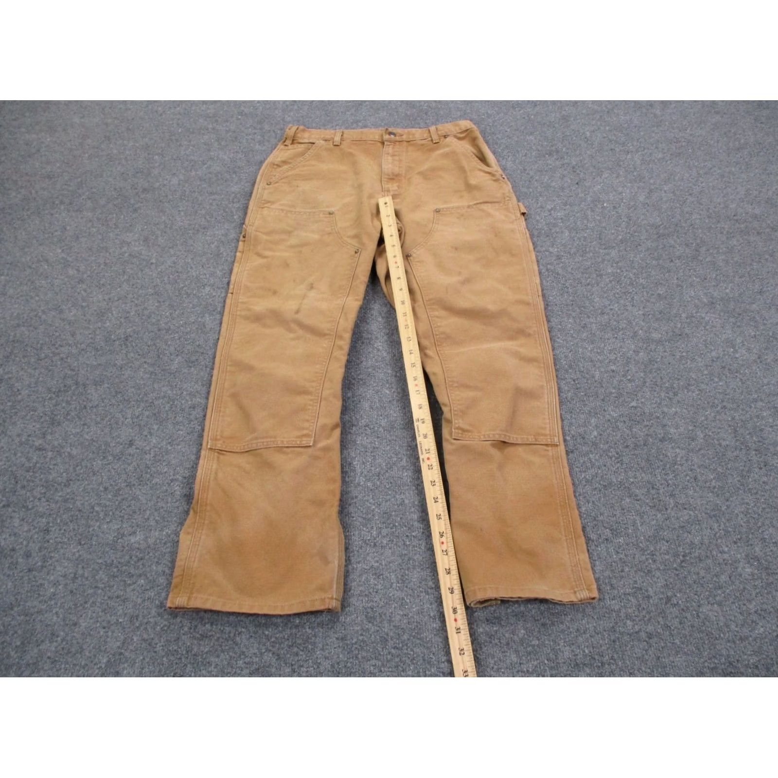 Carhartt Carhartt Pants Men 32 X 30 Beige Original Dungaree Carpenter Workwear B136 Size US 32 / EU 48 - 3 Thumbnail