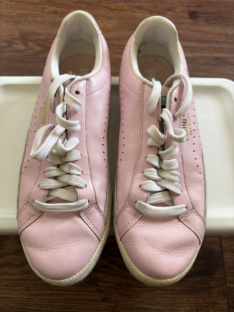 Puma Vintage Puma “Match” Pink Leather Classic Court Style 7.5 Size US 7.5 / IT 37.5 - 1 Thumbnail