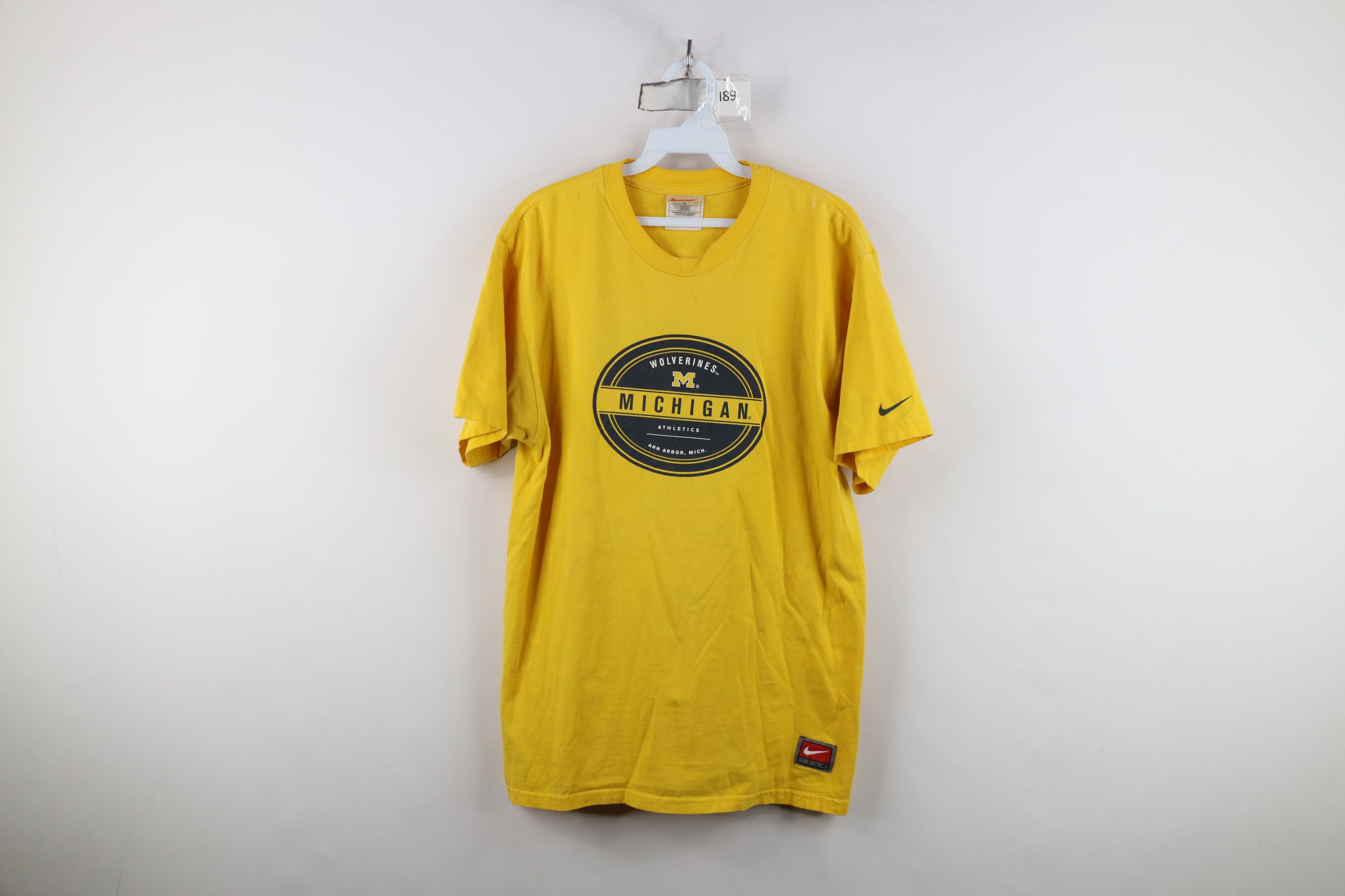 Nike Vintage 90s Nike University of Michigan Athletics T-Shirt Size US M / EU 48-50 / 2 - 1 Thumbnail