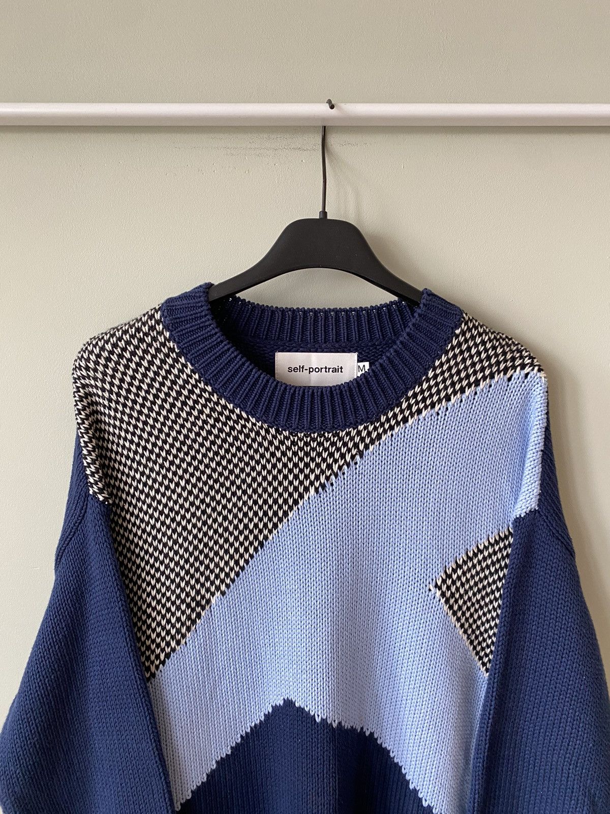 Self-Portrait Self-Portrait geometric Knitt crew long sweater Size M / US 6-8 / IT 42-44 - 3 Thumbnail