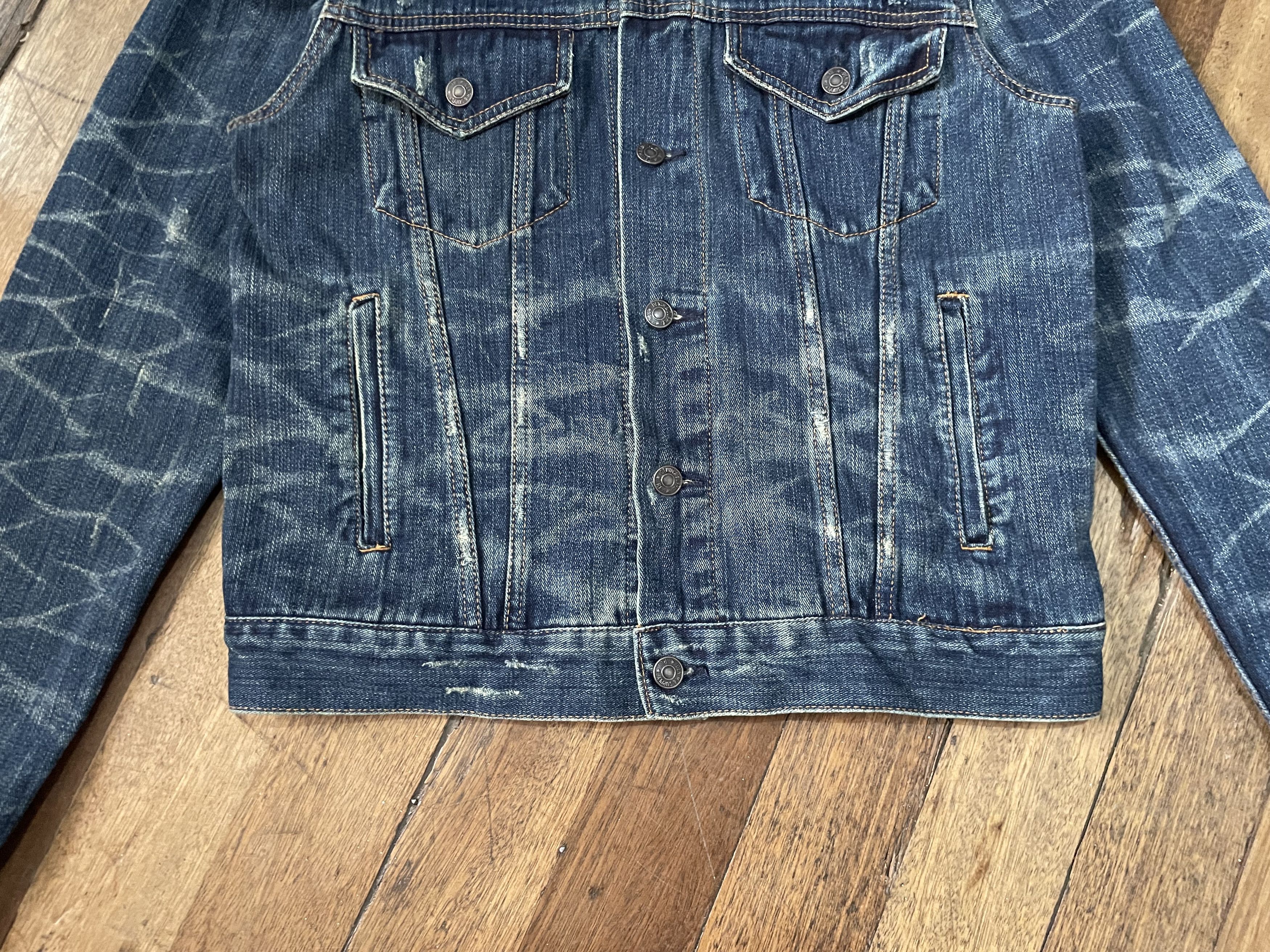 Denim & Supply Ralph Lauren Denim Trucker Jacket - American Flag Damage Patch Size US L / EU 52-54 / 3 - 3 Thumbnail