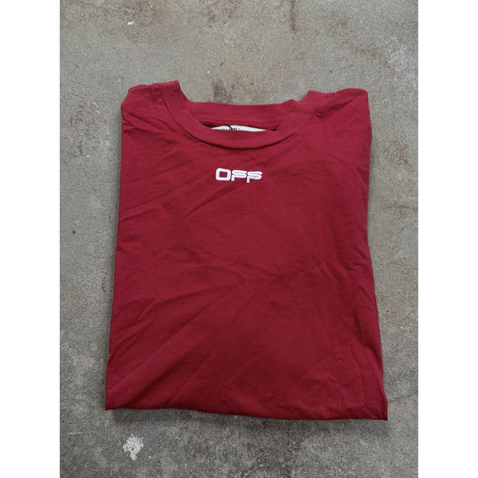 Off-White Off-White Tee White Red Purple Used Large Size US L / EU 52-54 / 3 - 3 Thumbnail