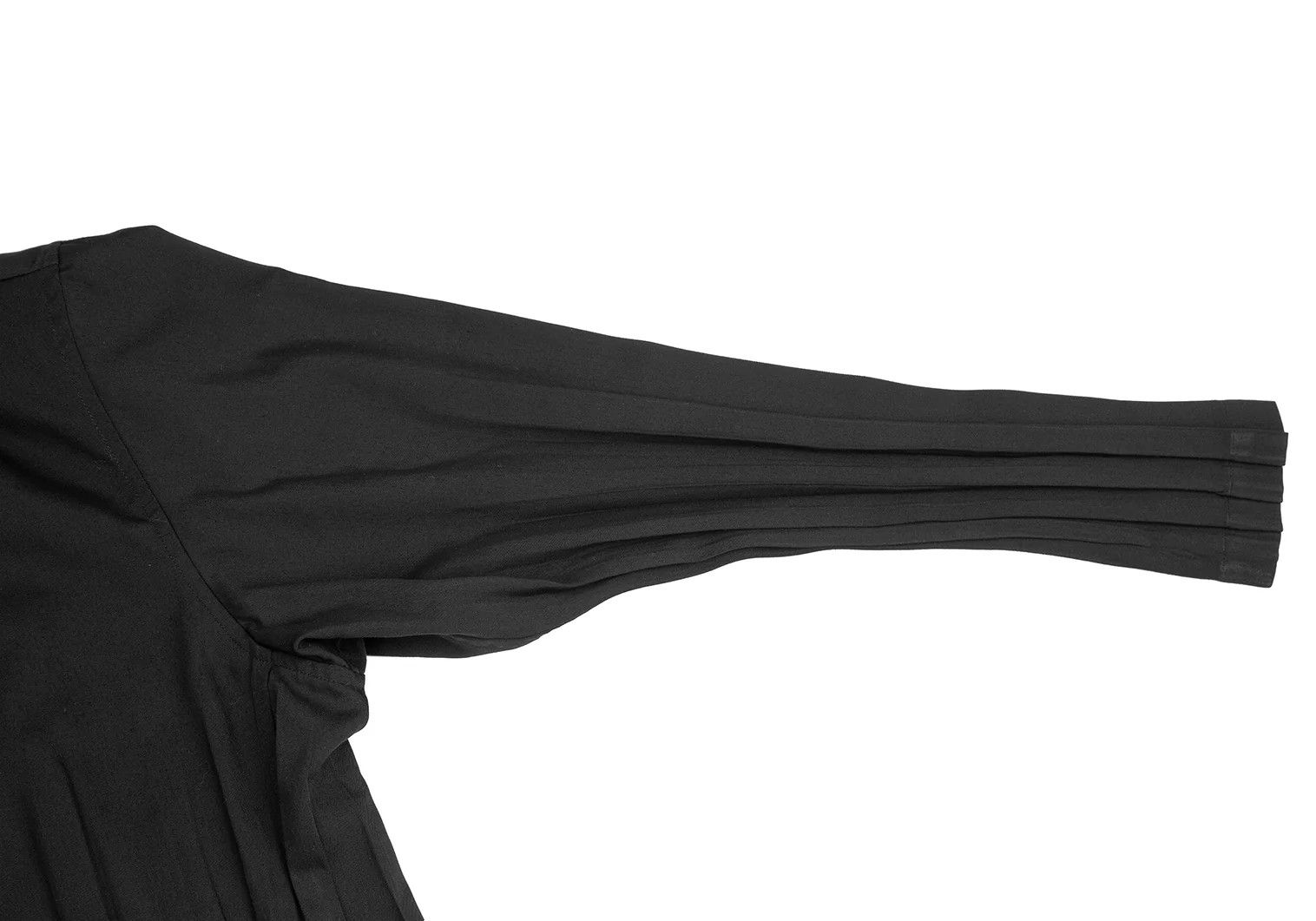 Issey Miyake Pleats Jacket in Black with Shoulder Pads Size US XL / EU 56 / 4 - 5 Thumbnail