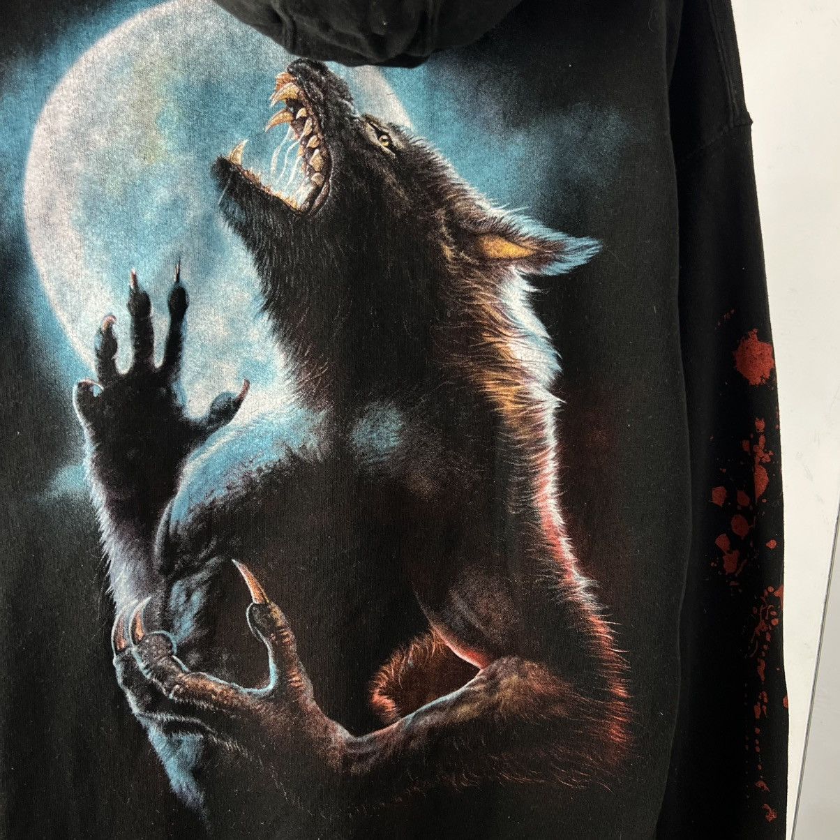 Band Tees Vintage Y2K Spiral Ghoul Allover Print Hoodie Size US XL / EU 56 / 4 - 6 Thumbnail
