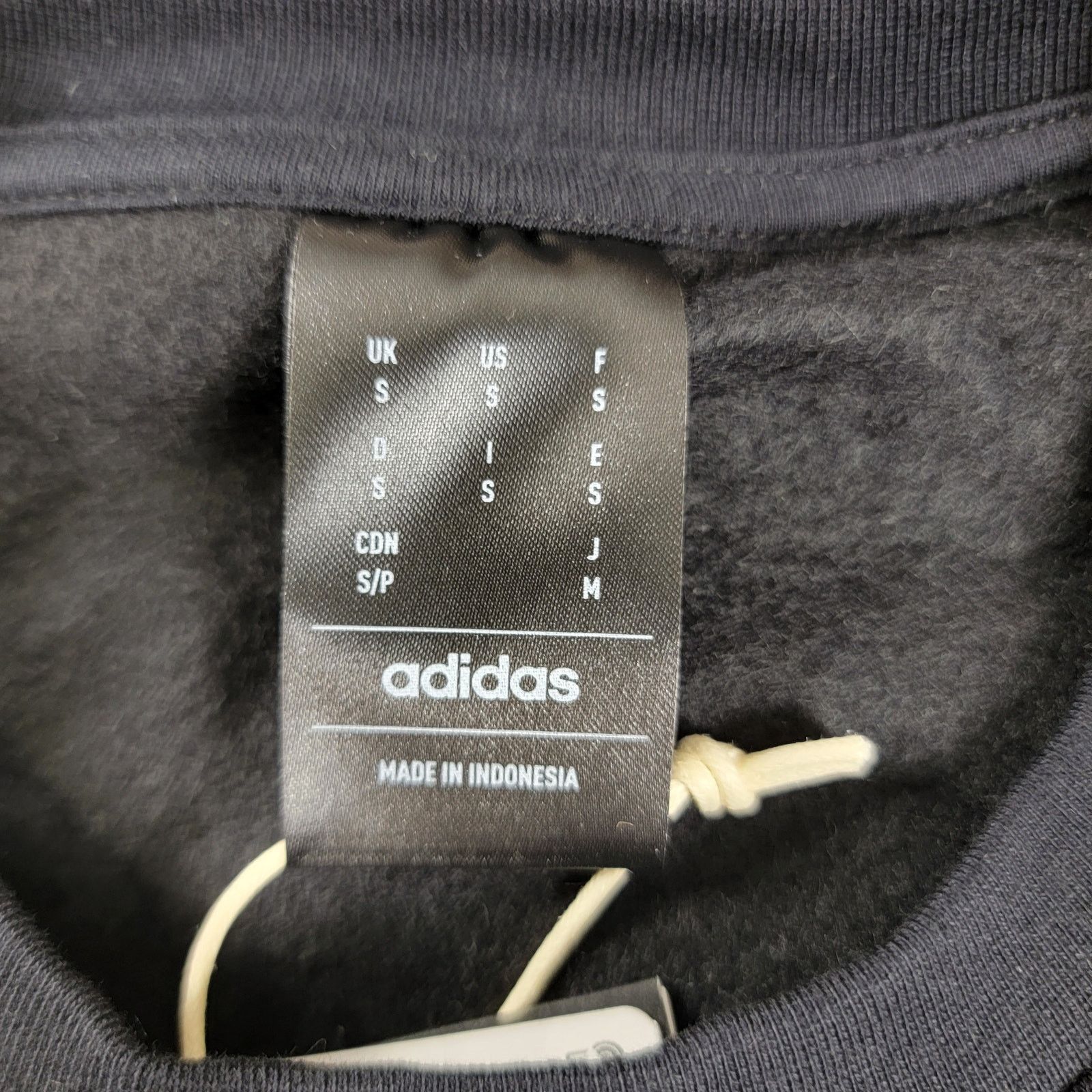 Adidas Adidas Mens Feelcozy Sweatshirt Black Sz S GV5295 (857-859) Size US S / EU 44-46 / 1 - 4 Thumbnail