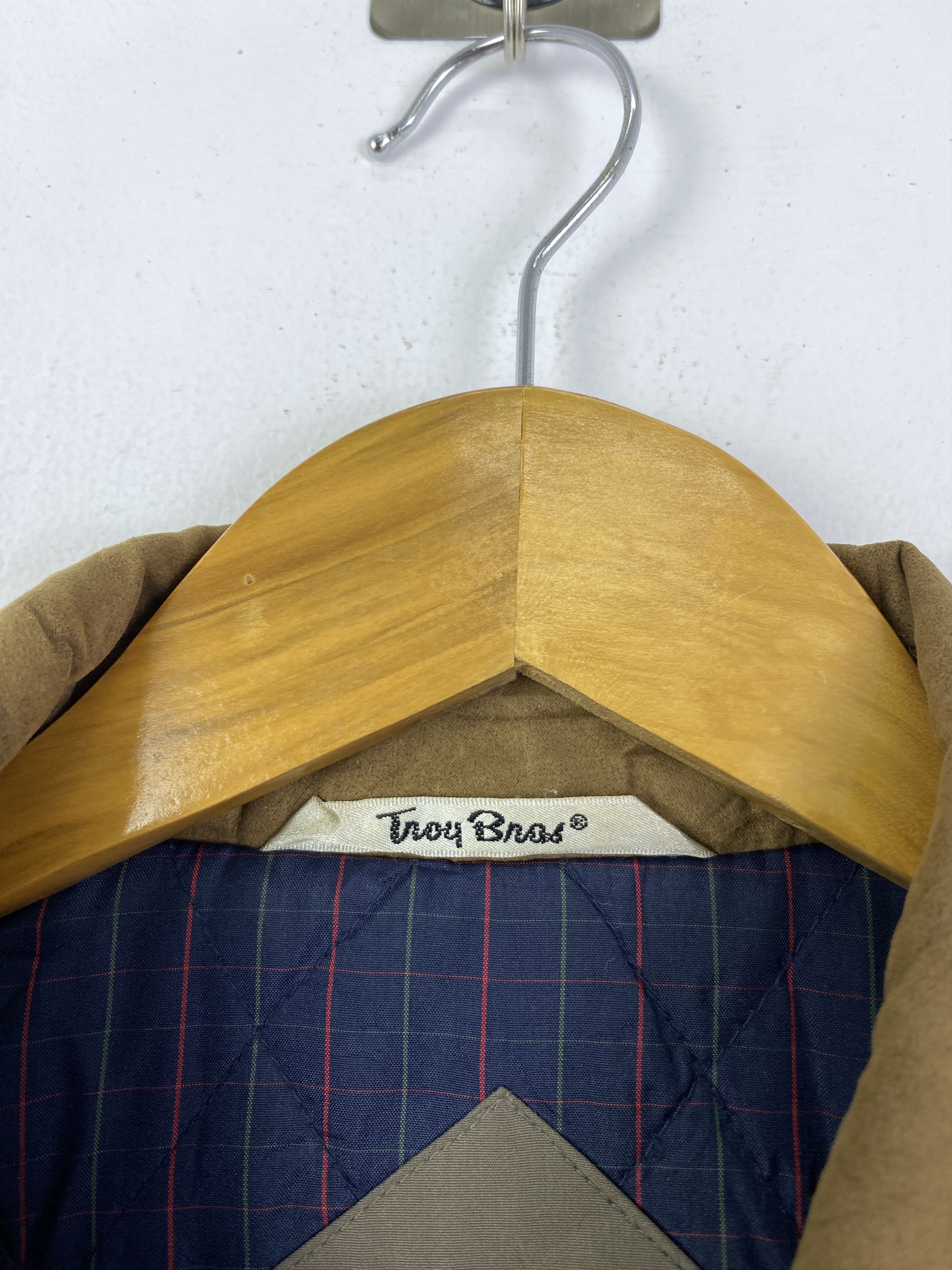 Japanese Brand Vtg 90s Troy Bros Barn Coat Corduroy Collar Jacket JA0216 Size US L / EU 52-54 / 3 - 5 Thumbnail
