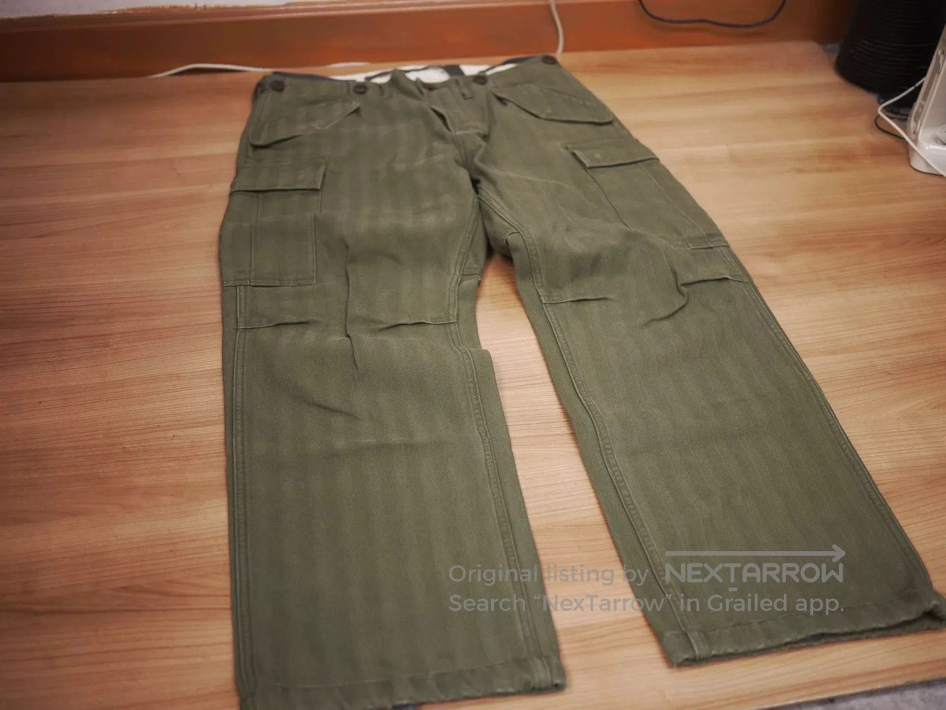 Visvim visvim eiger sanction herringbone olive pants. Size US 44 / EU 60 - 2 Thumbnail