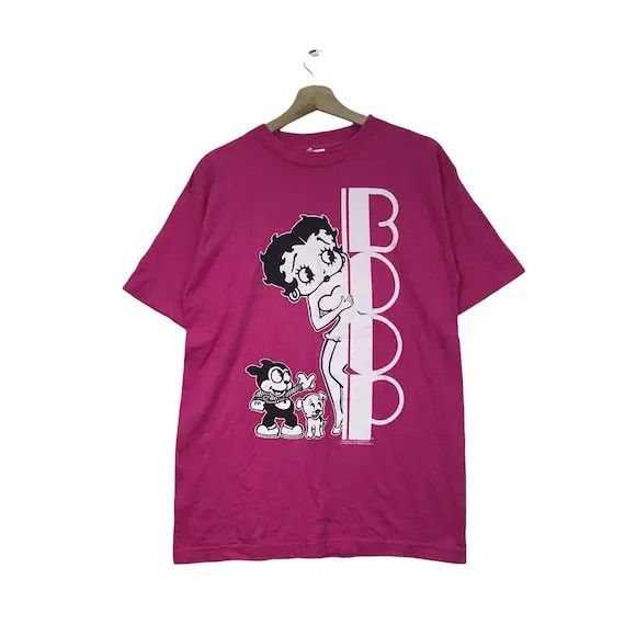 Vtg 1989 BETTY BOOP TALKARTOON Cartoon Tee Shirt Movie Film