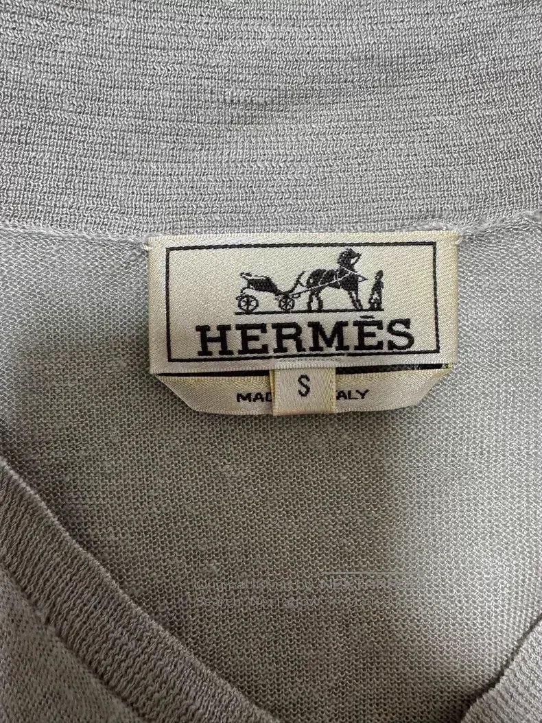 Hermes Hermes Linen and silk blended short-sleeve T-shirt Size US S / EU 44-46 / 1 - 6 Thumbnail