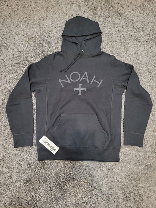 Noah FW17 NOAH TONAL CORE LOGO HOODIE BLACK SWEATSHIRT | Grailed