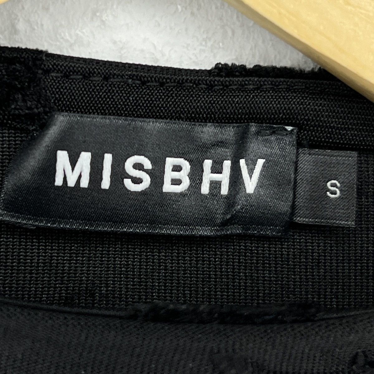 Misbhv MISBHV Bodysuit Allblack Velour Monogram Black Logo Size S / US 4 / IT 40 - 6 Thumbnail