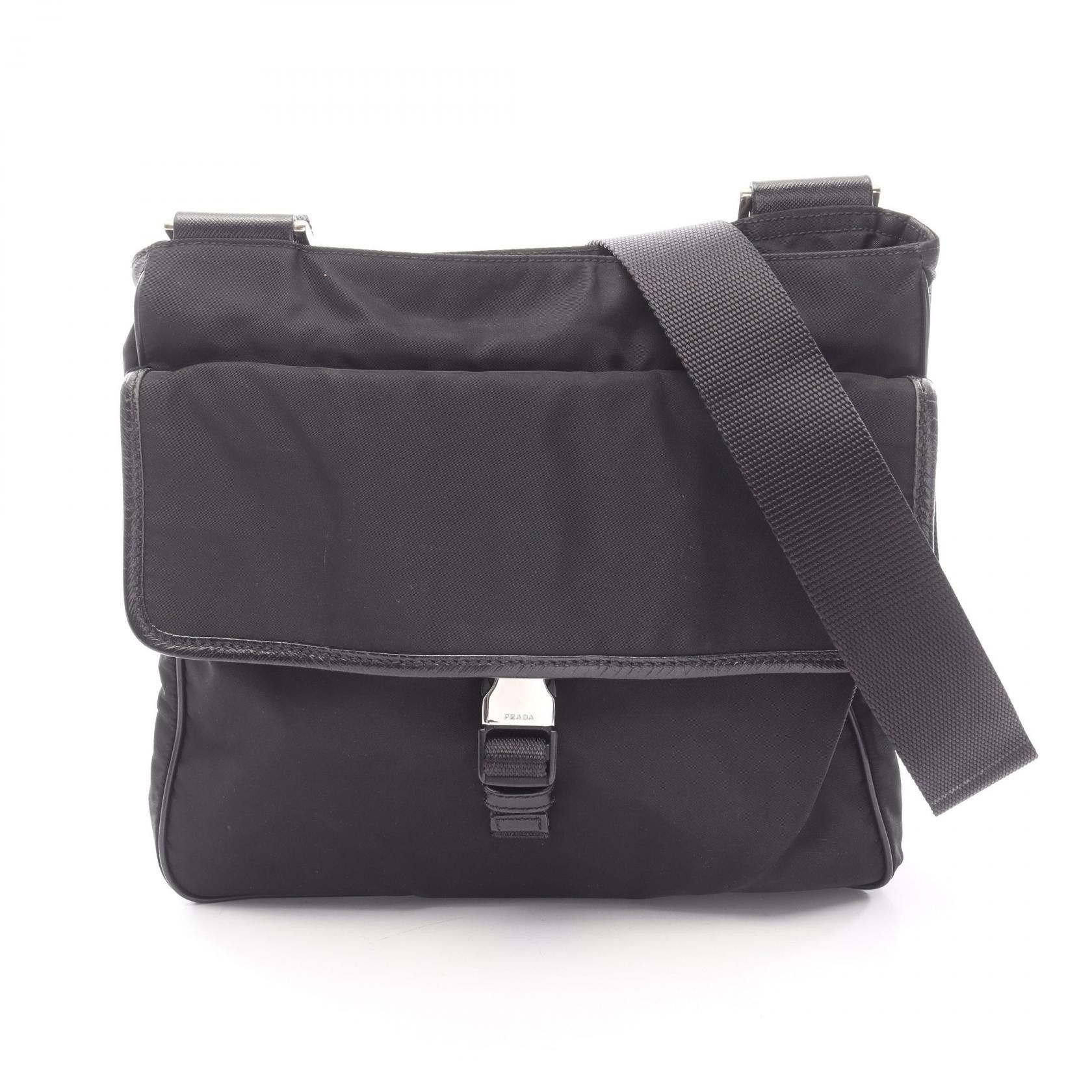 Prada Prada Prada VIAGGIO Nylon Saffiano Leather Shoulder Bag Textile Shoulder Bag VA0269 DUTY FREE for USA Size ONE SIZE - 1 Thumbnail