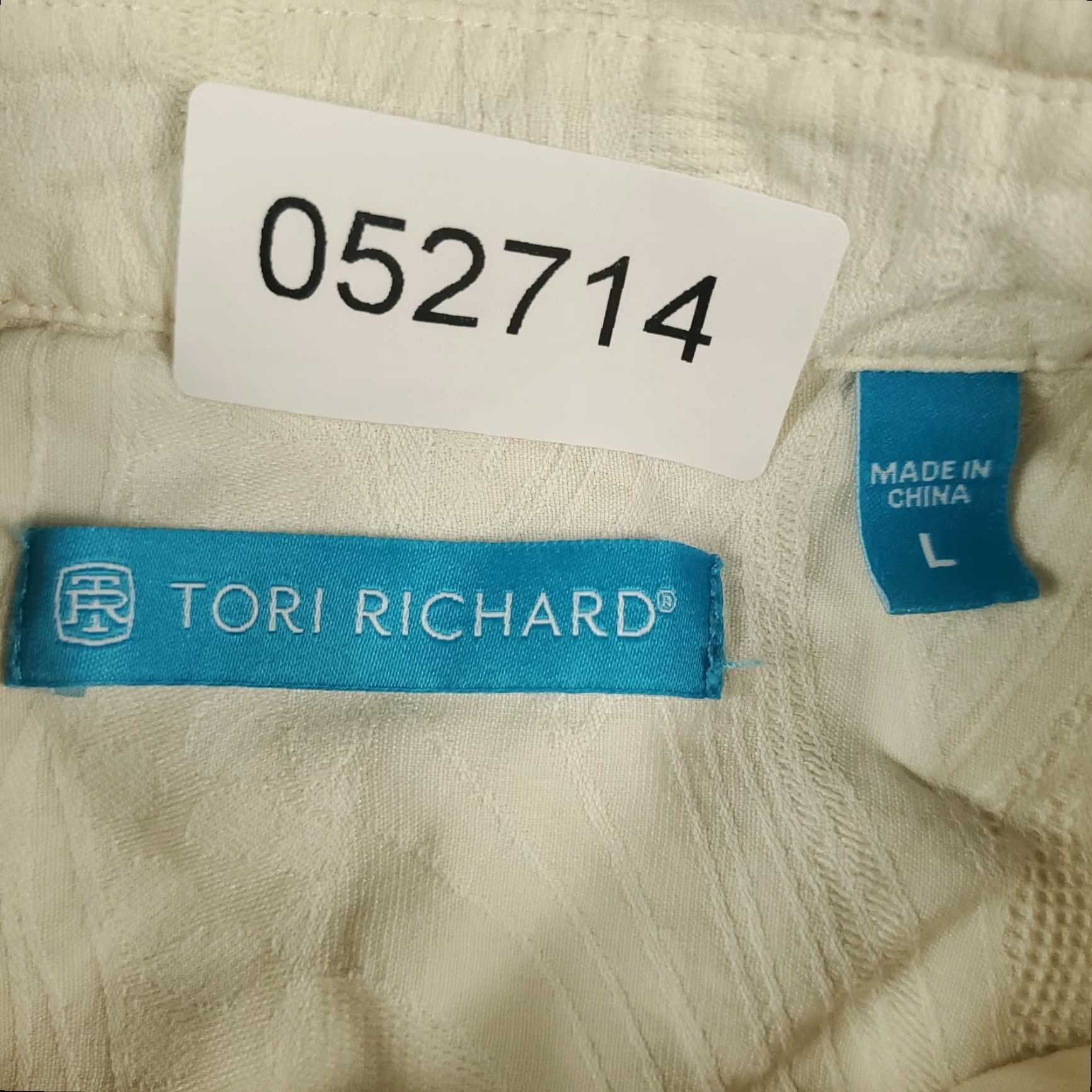 Tori Richard VINTAGE Tori Richard Men's Shirt Short Sleeve Large Beige Casual Hawaiian Aloha Modern Size US L / EU 52-54 / 3 - 7 Thumbnail