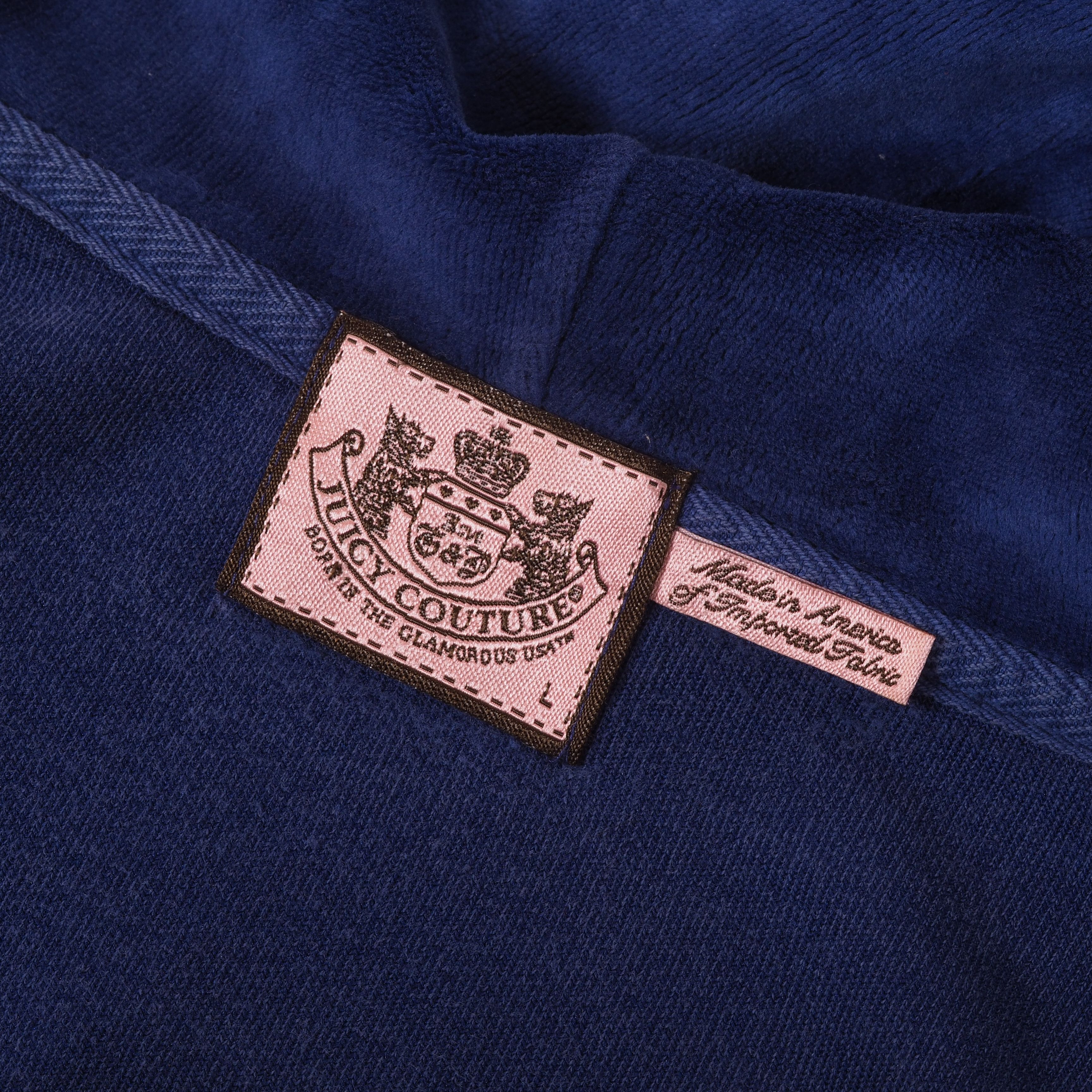 Juicy Couture Juicy Couture Vintage Blue Velour Zip Hoodie Size XS / US 0-2 / IT 36-38 - 6 Thumbnail