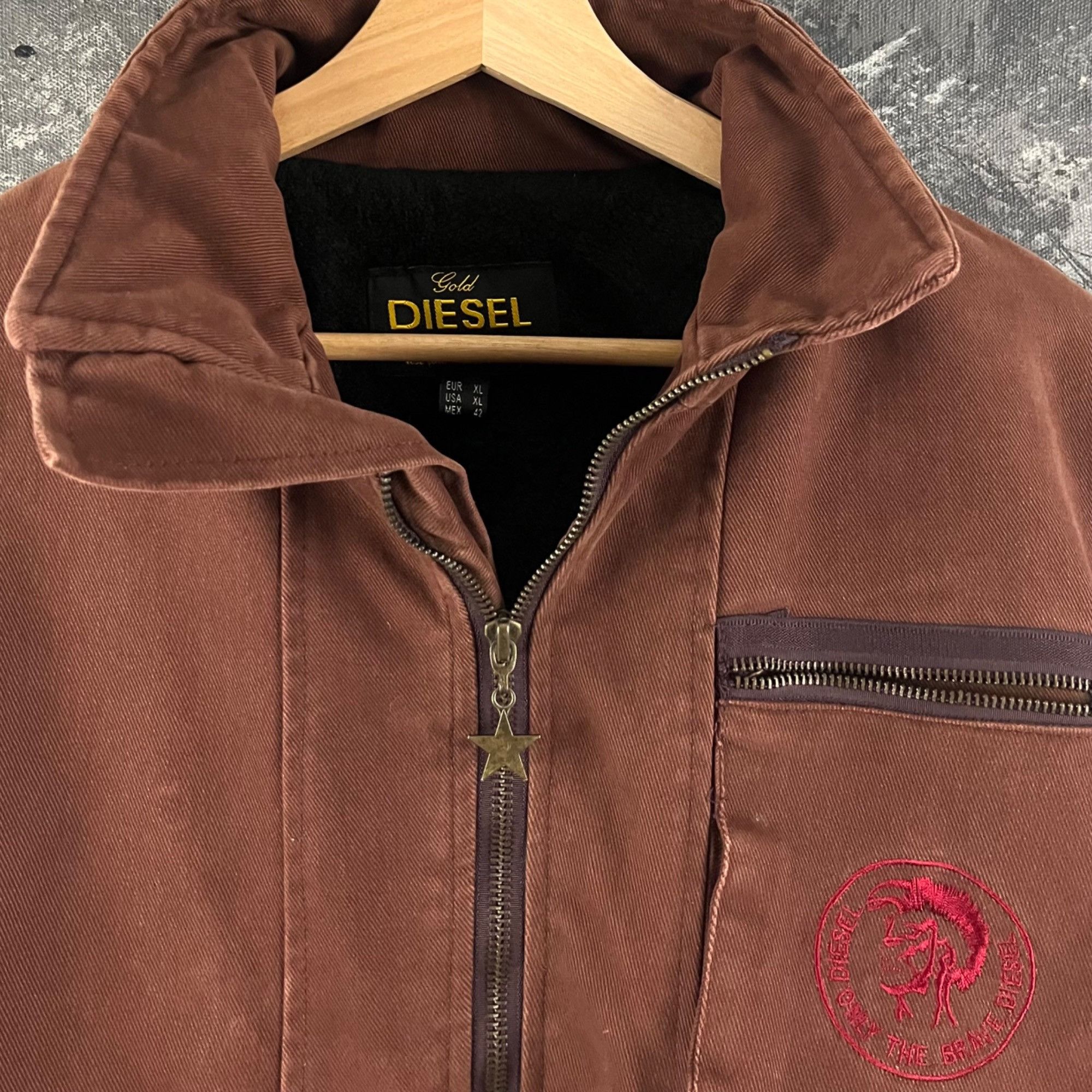 dieselジャケット Diesel biker style fitted jacket