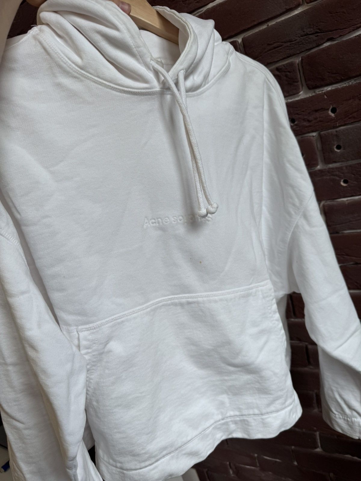 Acne Studios Acne Studios Hoodie Cropped Boxy Fit Streetwear S White Size US S / EU 44-46 / 1 - 12 Thumbnail