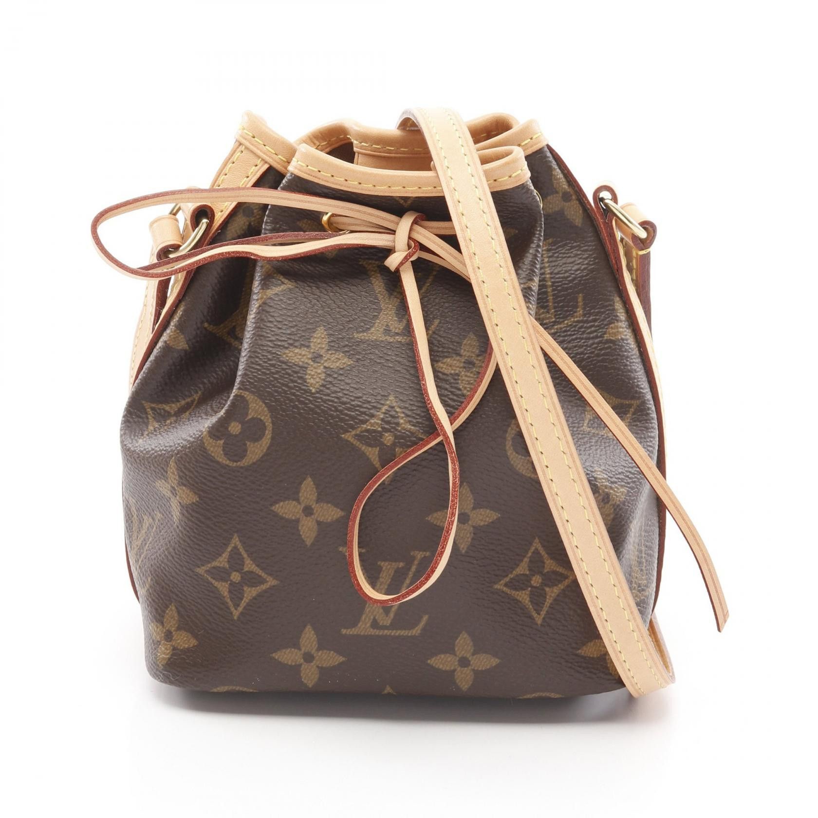 Louis Vuitton Louis Vuitton Nano Noe Monogram Shoulder Bag Canvas Shoulder Bag M41346 in Brown, Women's