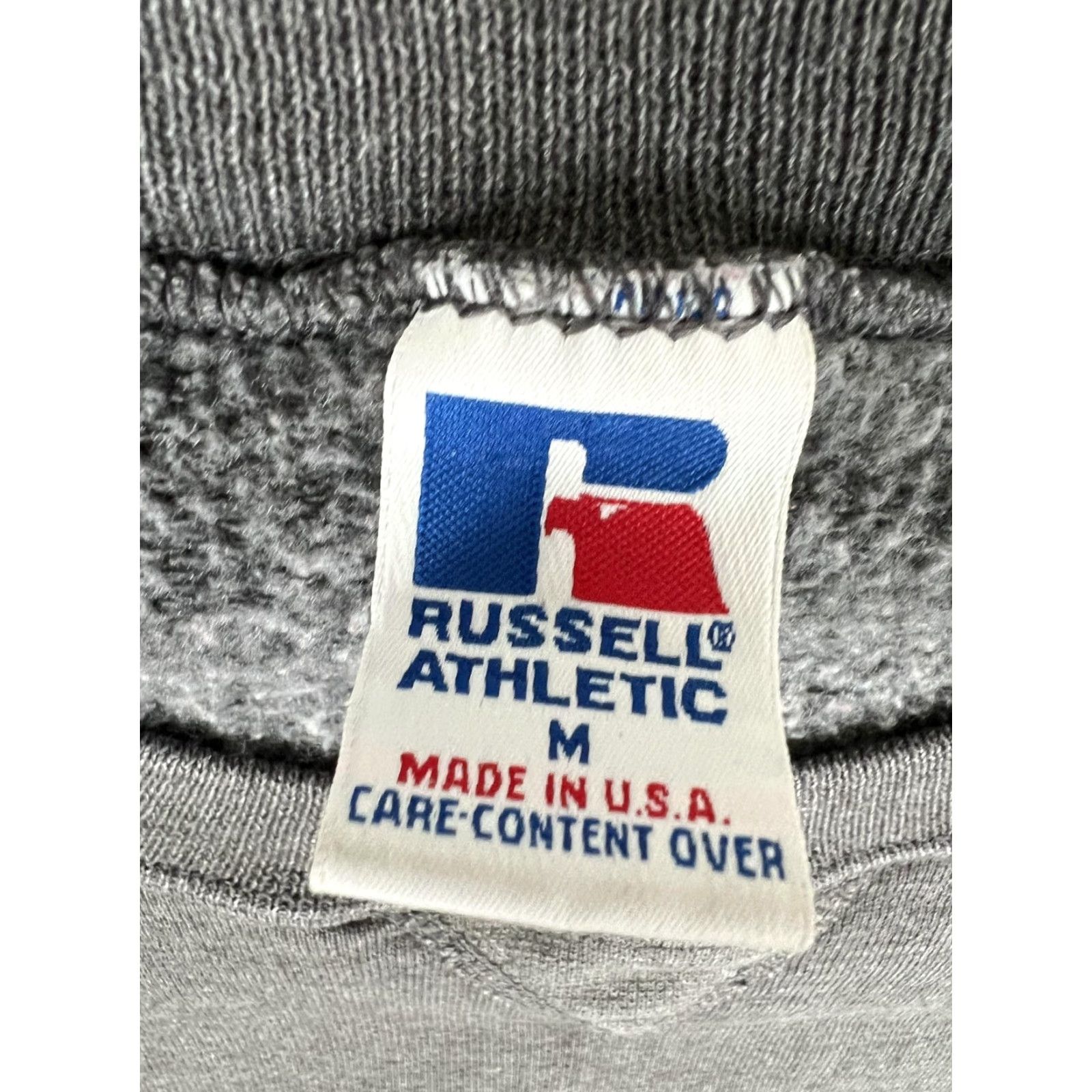 Russell Athletic VINTAGE Russell Athletic Sweatshirt Gray Mens M Crew Neck Fleece Made in USA Size US M / EU 48-50 / 2 - 3 Thumbnail