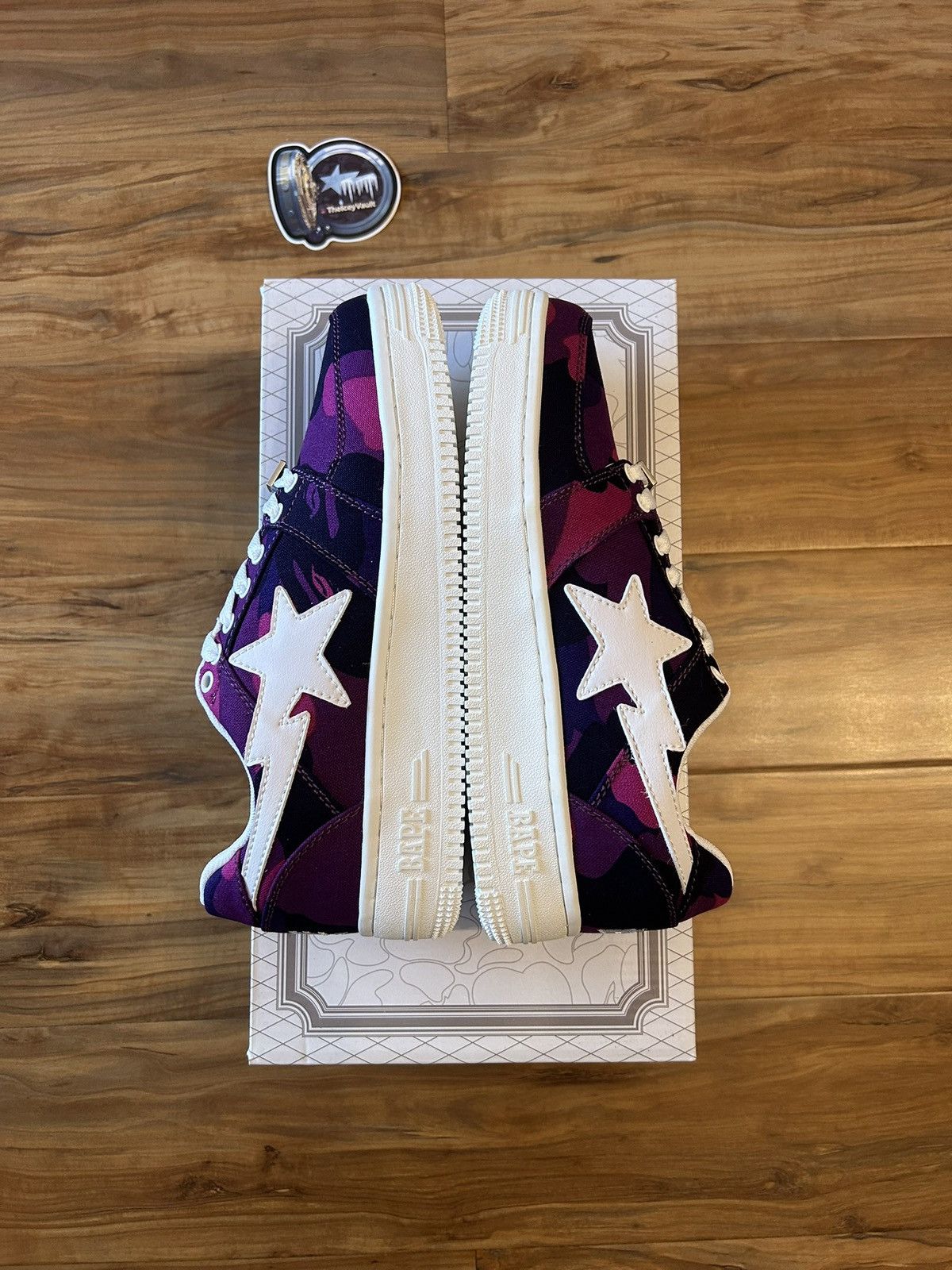 Bape NEW Bape Purple Color Camo Bapestas Size US 8 / EU 41 - 2 Thumbnail