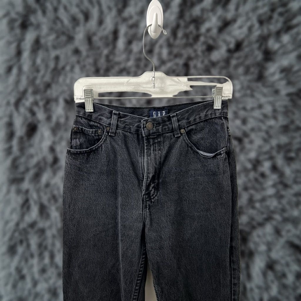 Gap VINTAGE Gap Jeans Womens 6 26x28 Black Slim Fit Ankle High Rise Denim Made In USA Size 28" / US 6 / IT 42 - 1 Thumbnail