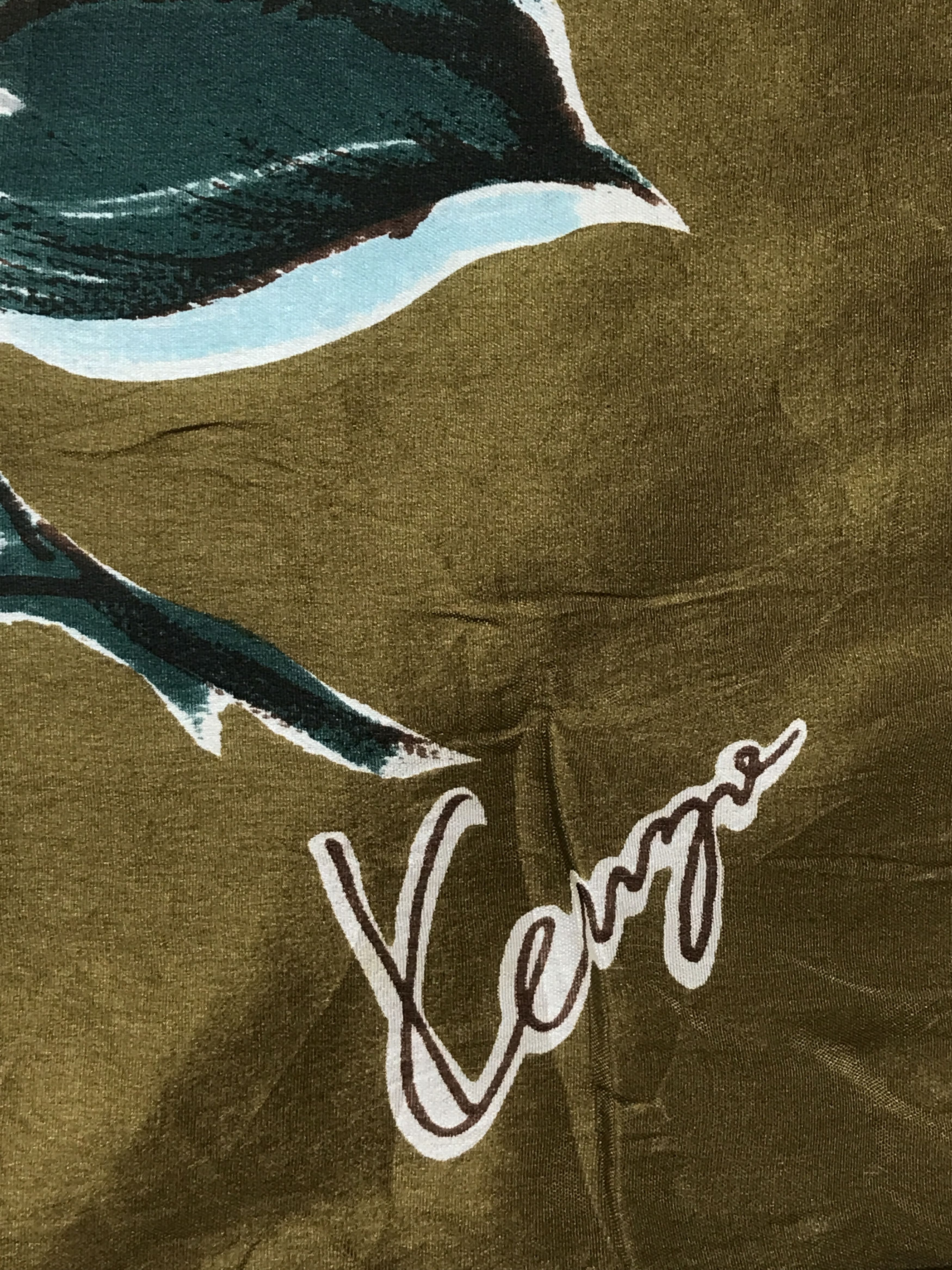 Vintage Kenzo Floral Silk Scarf
