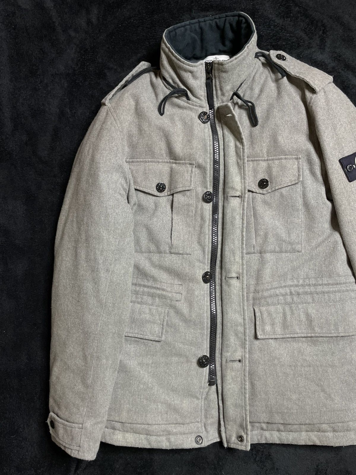 Stone Island Stone Island Ice Jacket Wool Blend Grey 2014 Size L Size US L / EU 52-54 / 3 - 3 Thumbnail