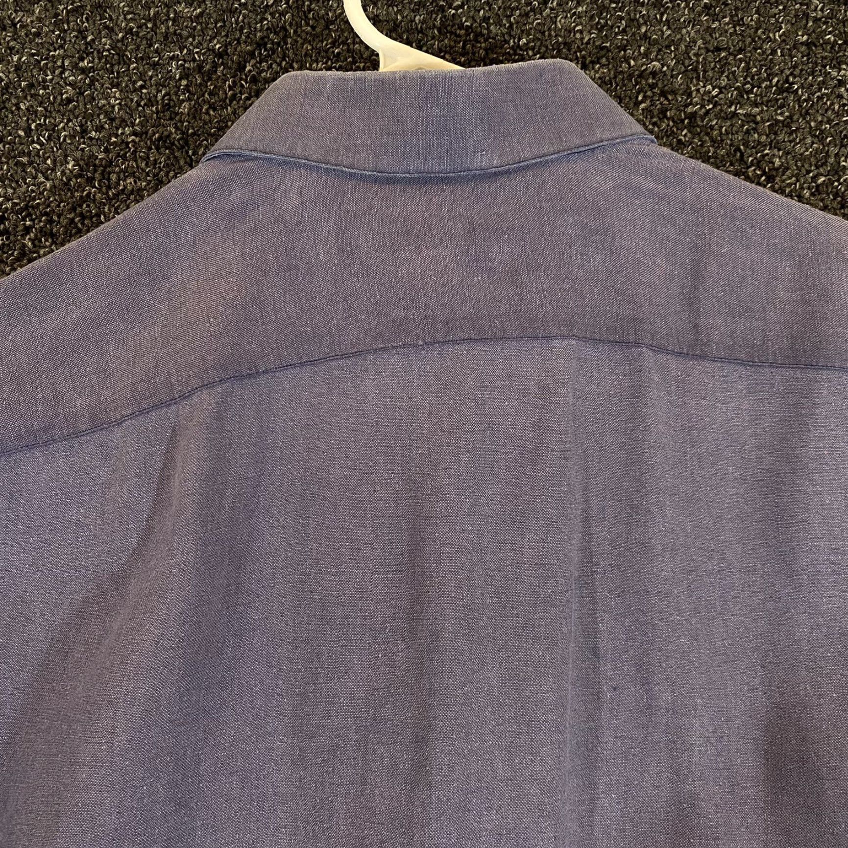 Vintage ONE HUNDRED % BIJAN! Shirt Men Small Blue Long Sleeve Button Down Size US S / EU 44-46 / 1 - 8 Thumbnail