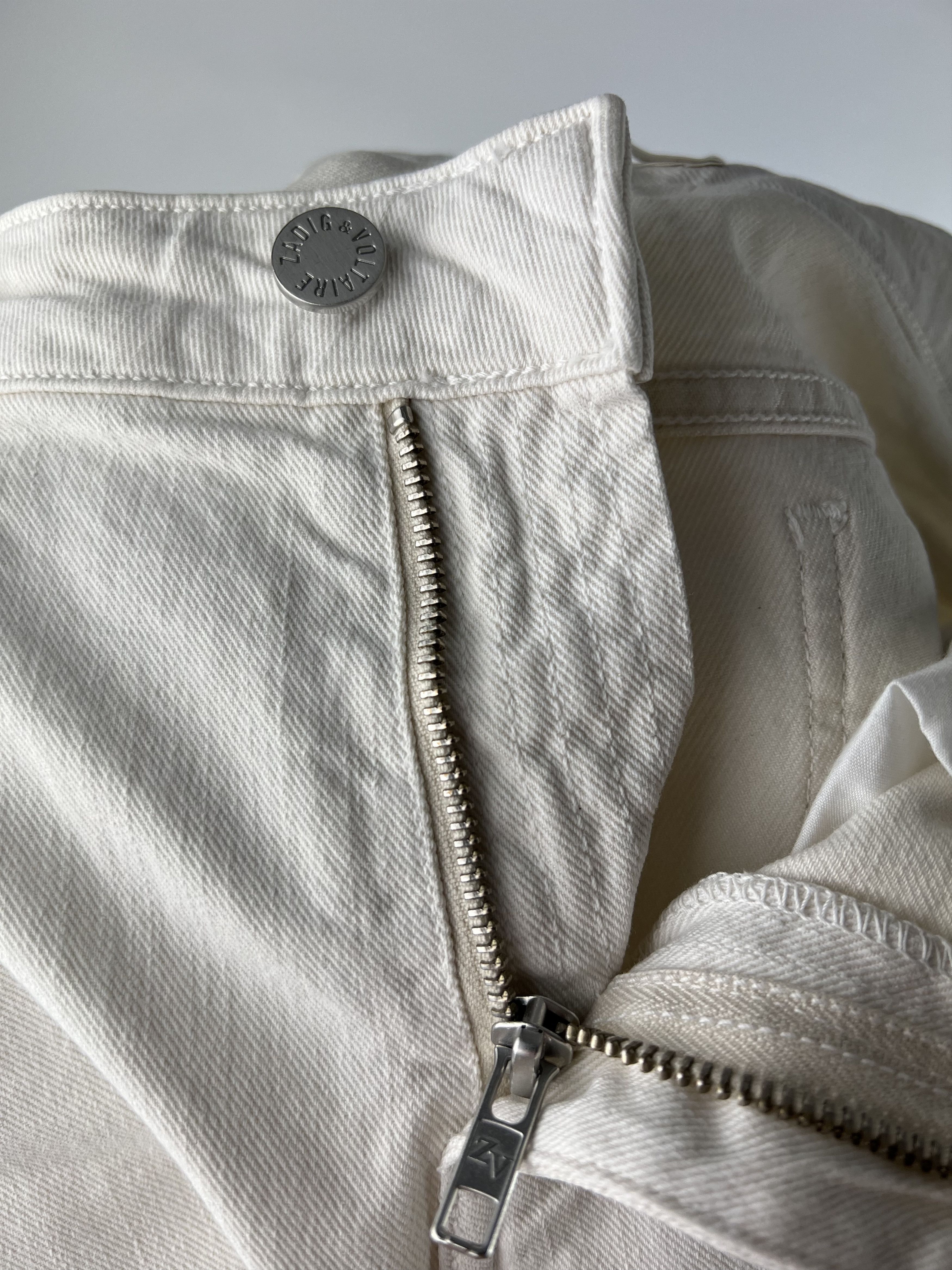 Zadig & Voltaire Eva Sher Jeans White Size 26