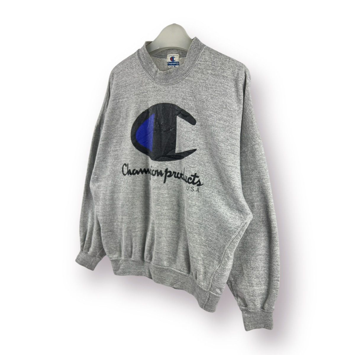 Champion 🔥 VINTAGE 90's CHAMPION HYPE BIG LOGO SWEARSHIRT Size US M / EU 48-50 / 2 - 2 Thumbnail