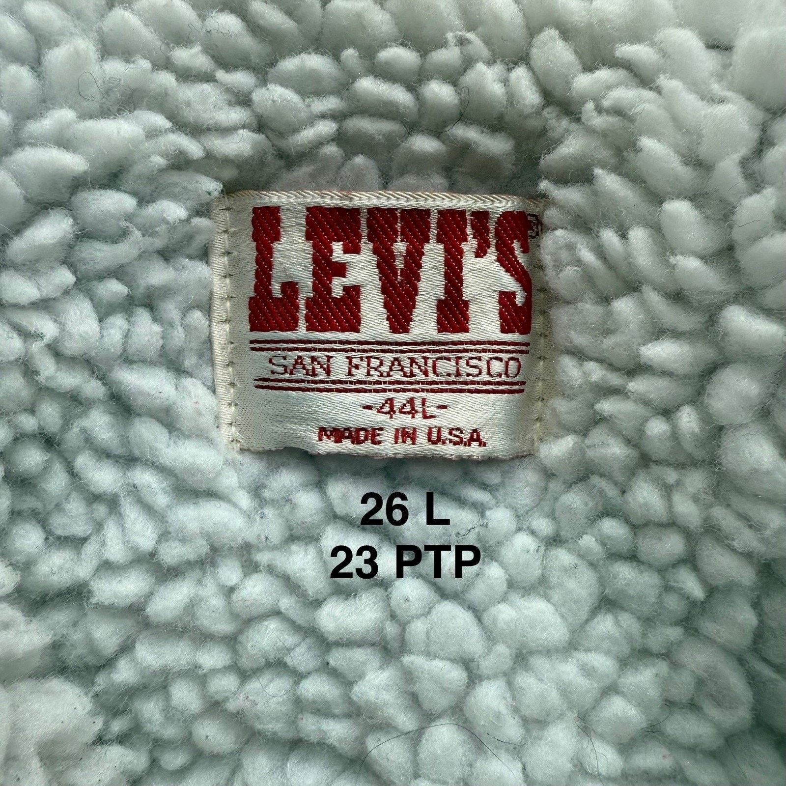 Levi's × Vintage Vintage Levis Sherpa Trucker Jacket 44 Blue 80s Heavy Size US L / EU 52-54 / 3 - 8 Thumbnail
