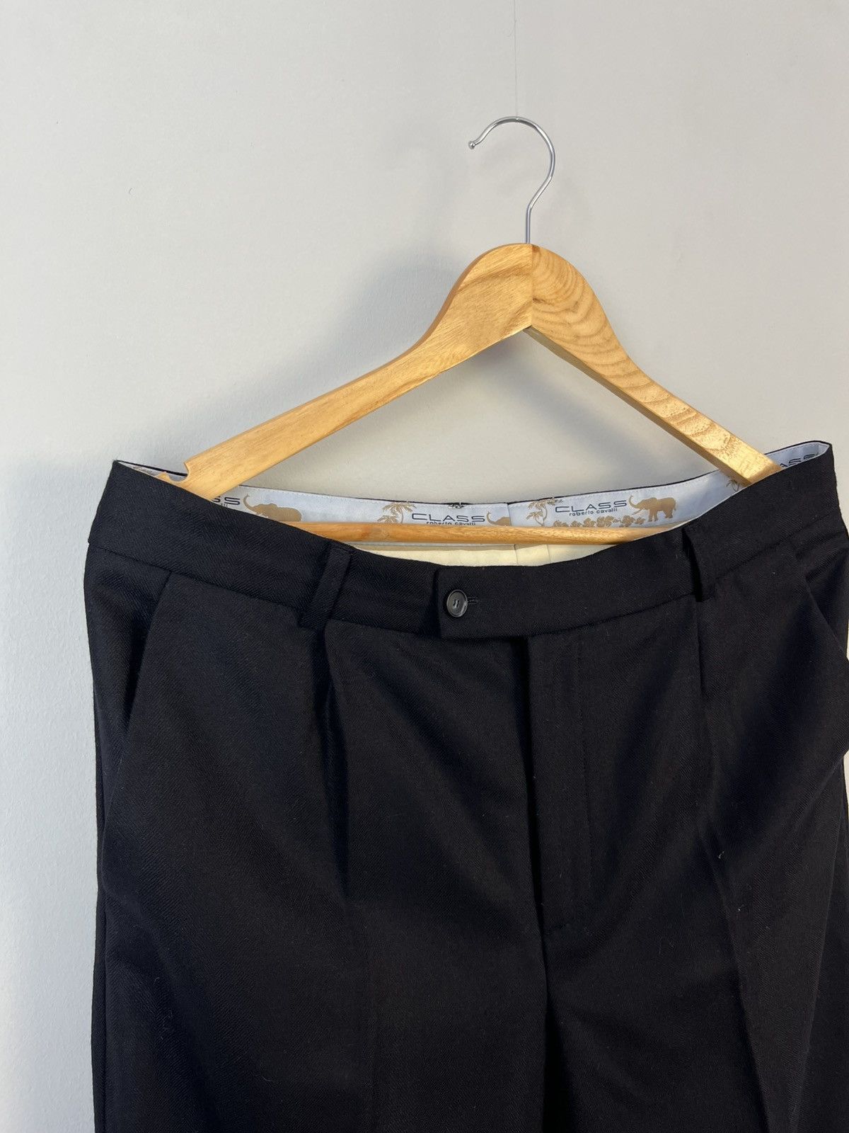 Cavalli Class × Roberto Cavalli Class Roberto Cavalli Luxury Classic Wool Pants Trousers Size US 32 / EU 48 - 2 Thumbnail