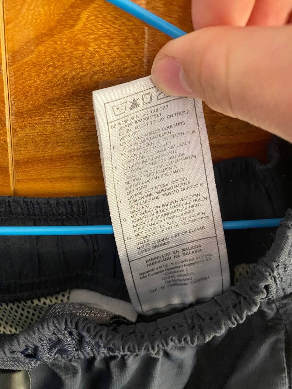 Nike × Vintage 00s Nike Vintage Nylon Double Swoosh Baggy Joggers Pants Size US 34 / EU 50 - 10 Thumbnail