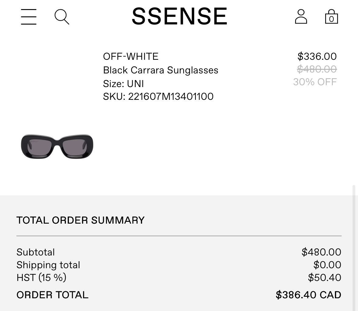 Off-White OFF-WHITE “Carrara” Sunglasses Size ONE SIZE - 7 Thumbnail