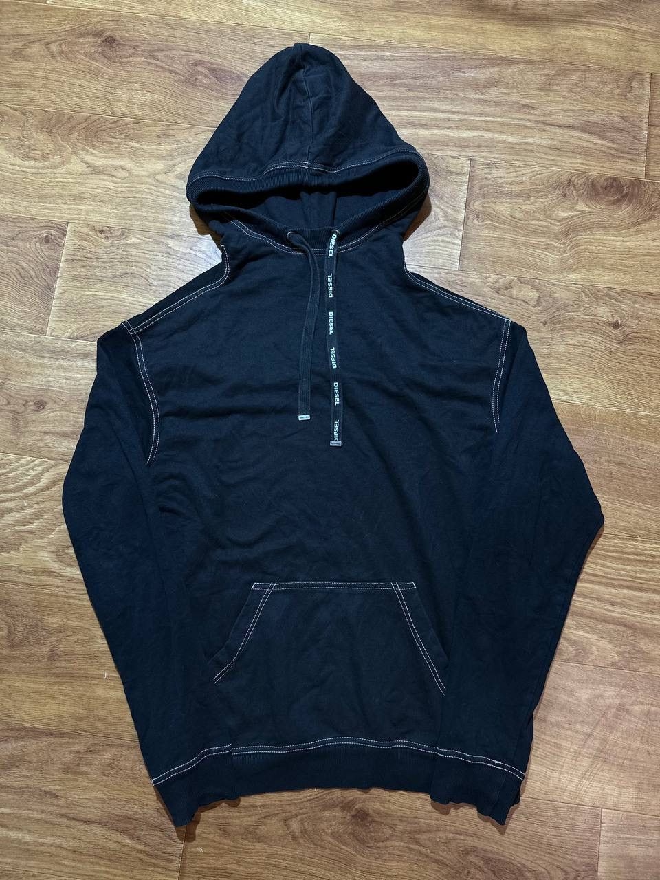 Diesel Vintage Diesel Hoodie Y2K Style Big Logo Avant Garde Size US M / EU 48-50 / 2 - 2 Thumbnail