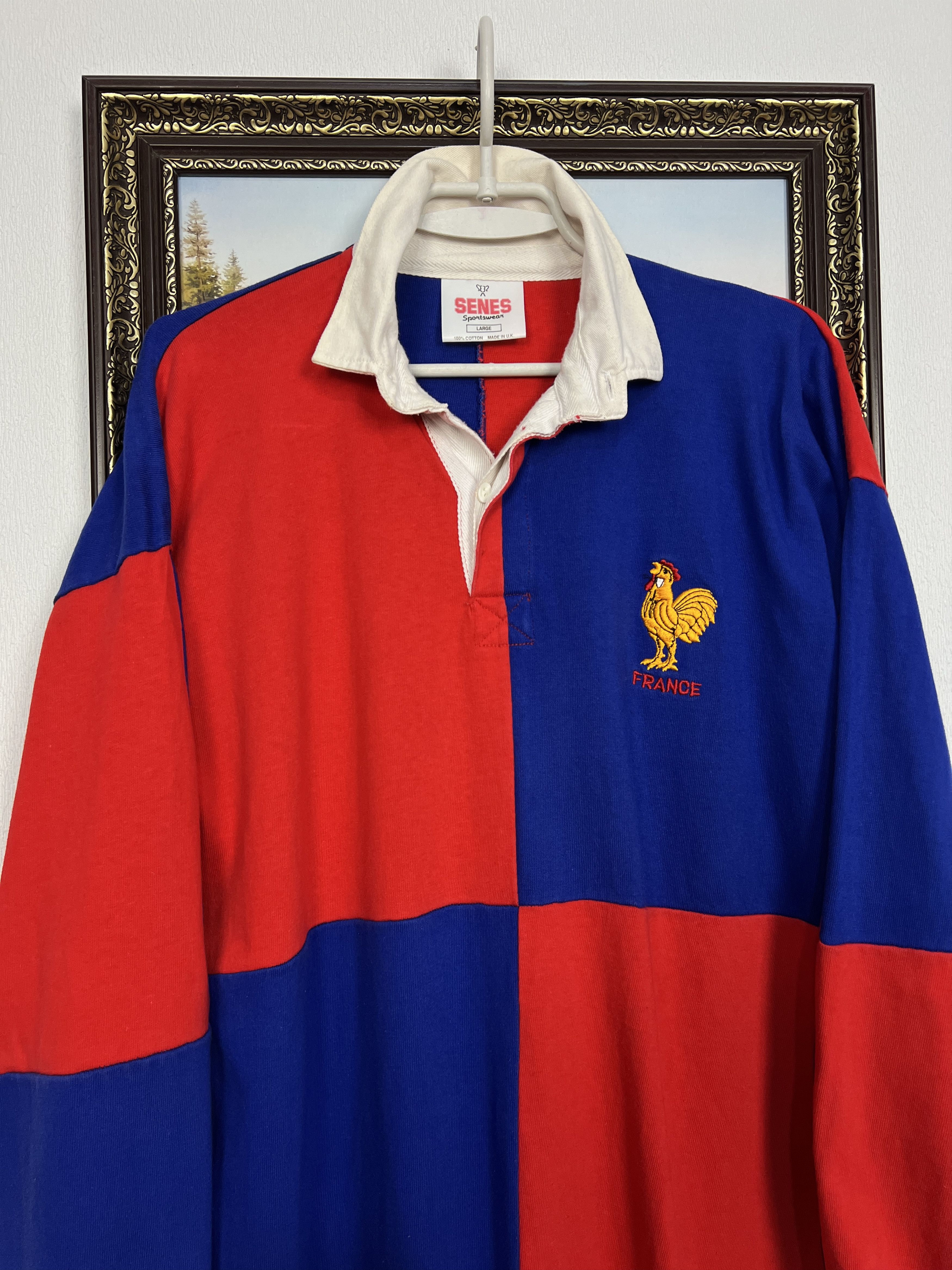 Vintage France Rugby Union Long Sleeve Jersey National Trikot Size US L / EU 52-54 / 3 - 2 Thumbnail