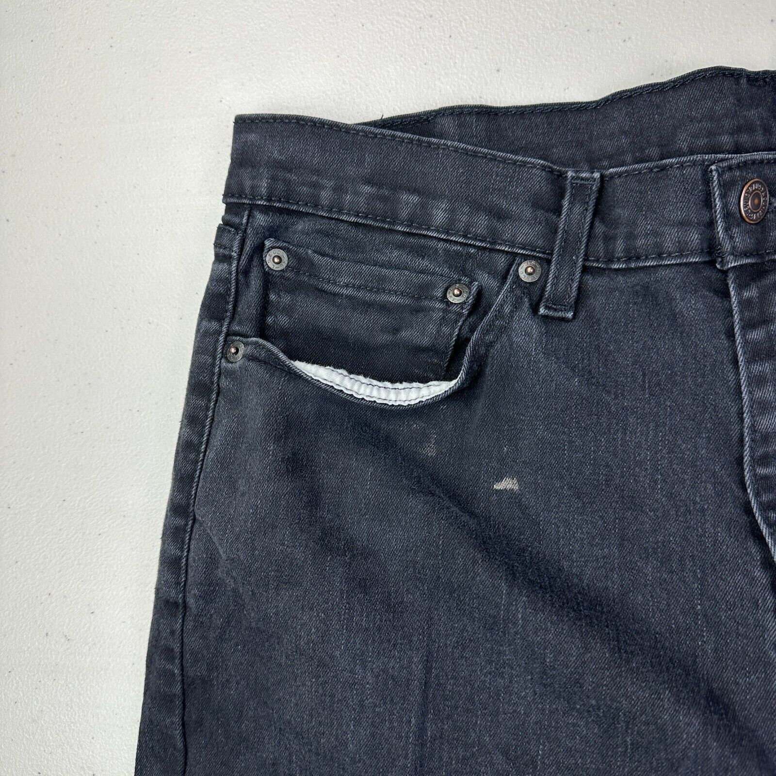 Levi's Levis 505 Regular Fit Straight Leg Jeans *Missing Button* Size US 30 / EU 46 - 6 Thumbnail