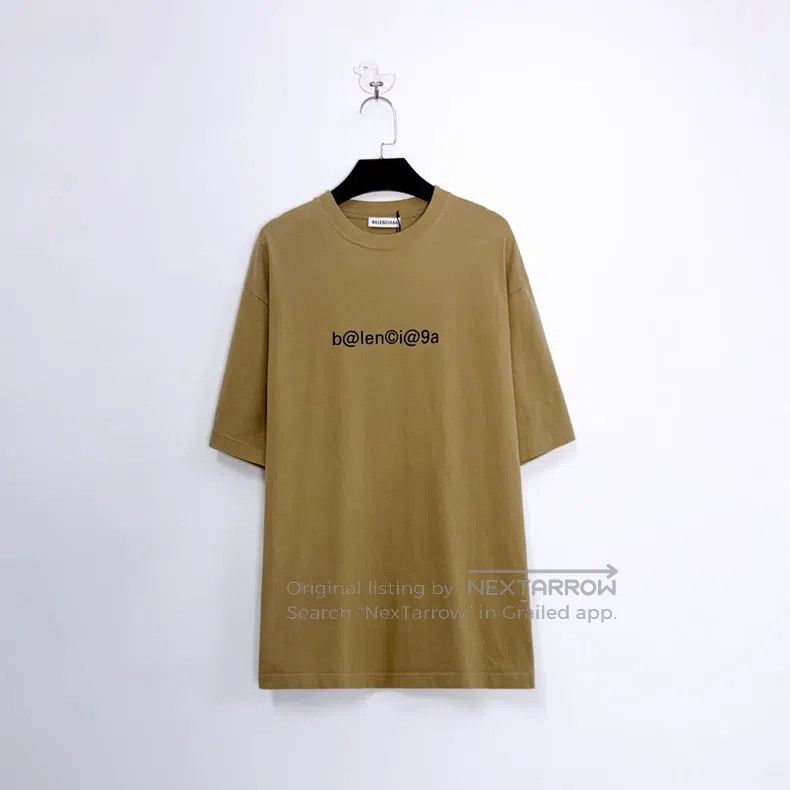 Balenciaga Balenciaga Khaki Color Mailbox Letter Logo Short Sleeve Size US XS / EU 42 / 0 - 1 Thumbnail