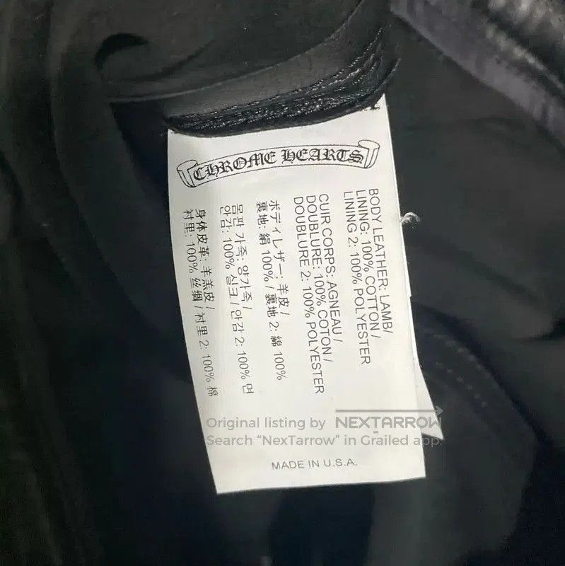 Chrome Hearts Chrome Hearts Black Leather A. Size 26" / US 2 / IT 38 - 7 Thumbnail