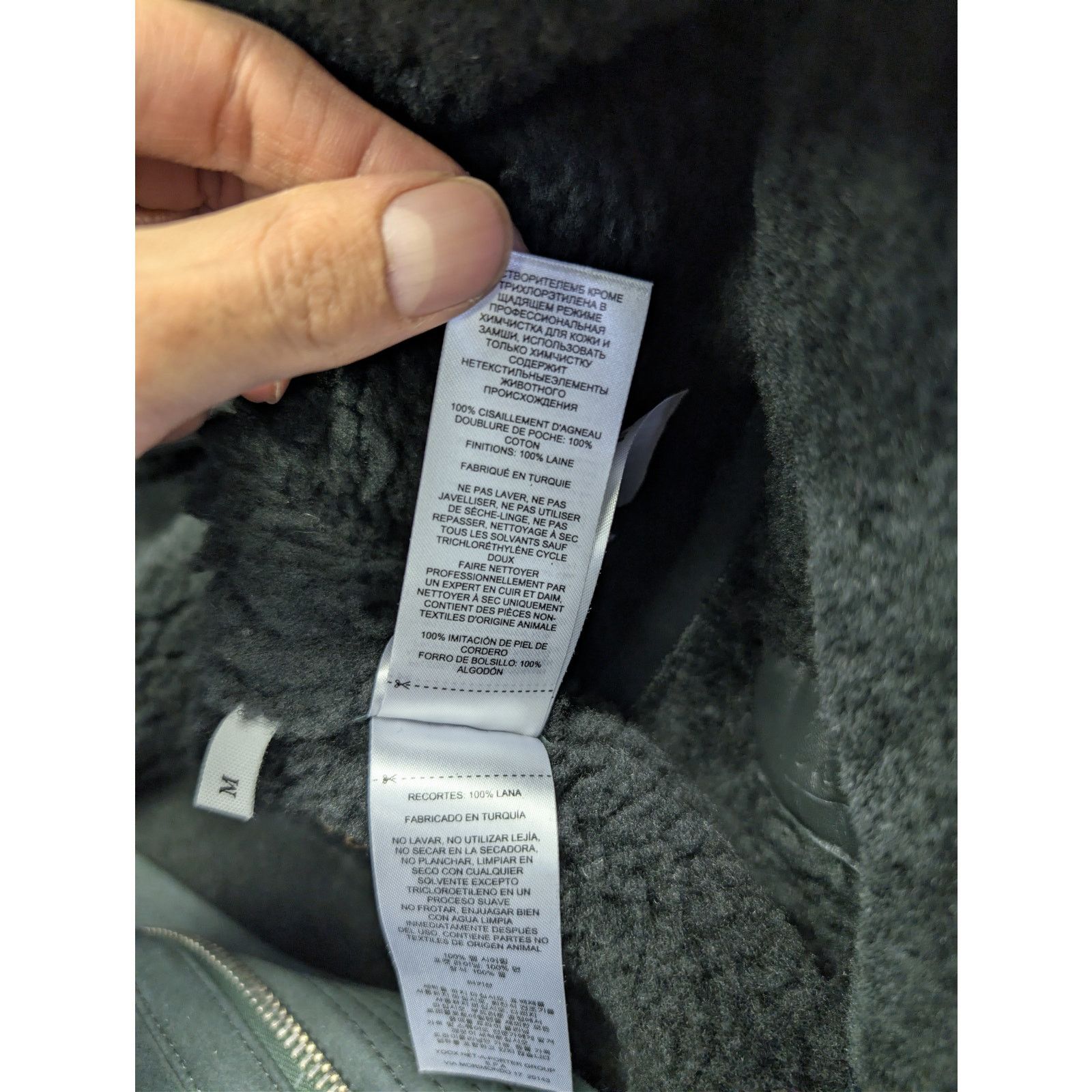 Mr P. o1rshd1 CC20 two-way zip fastening Shearling Jacket in black Size US M / EU 48-50 / 2 - 21 Thumbnail